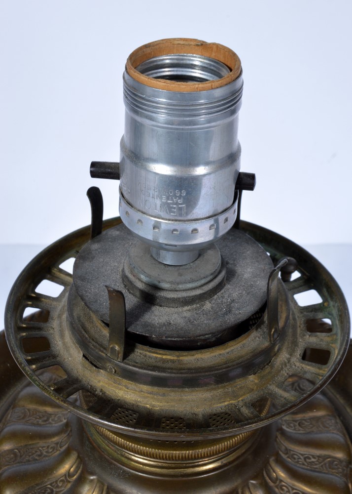 Antique Converted Electrified Parlor Lamp