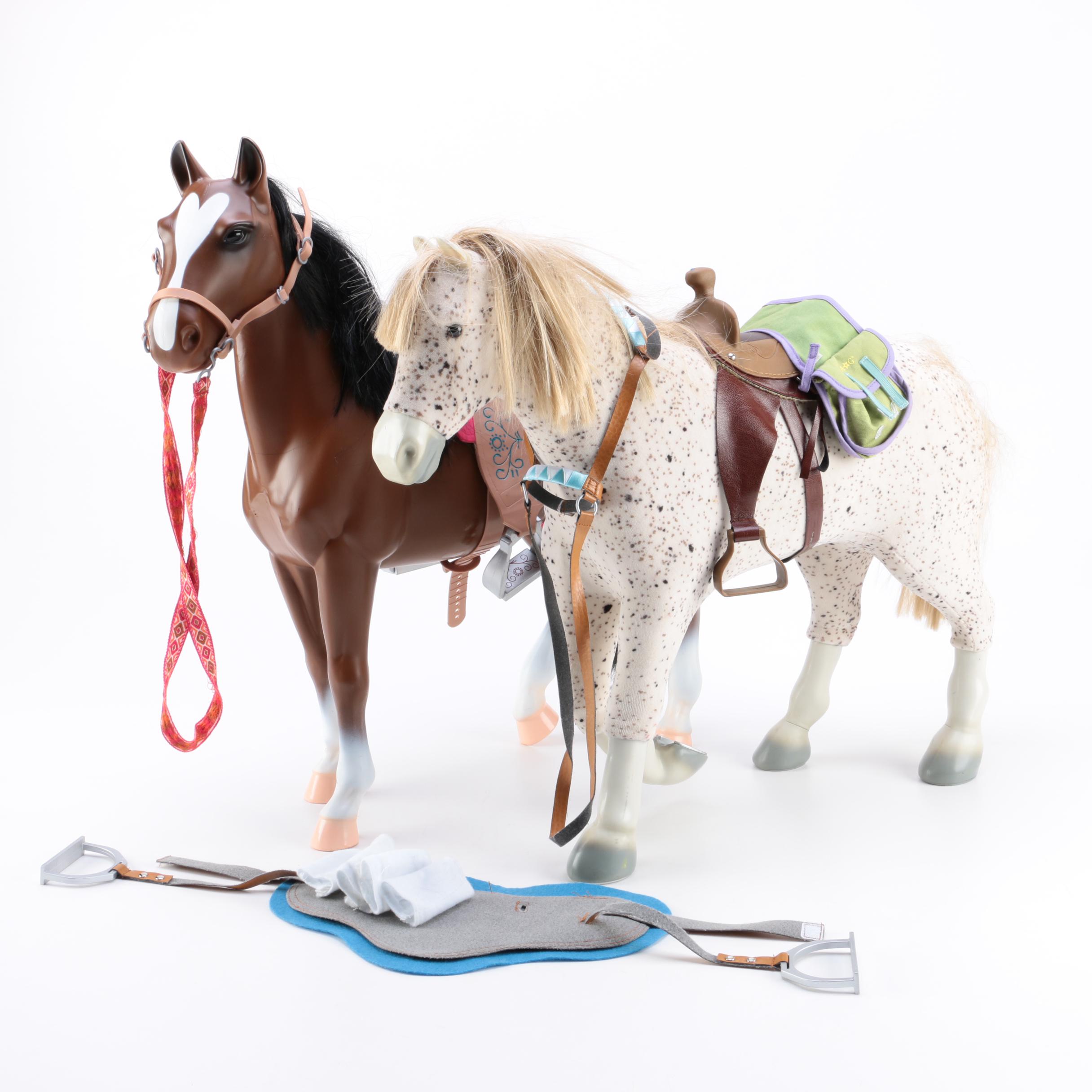 Pair of Toy Horses Including American Girl