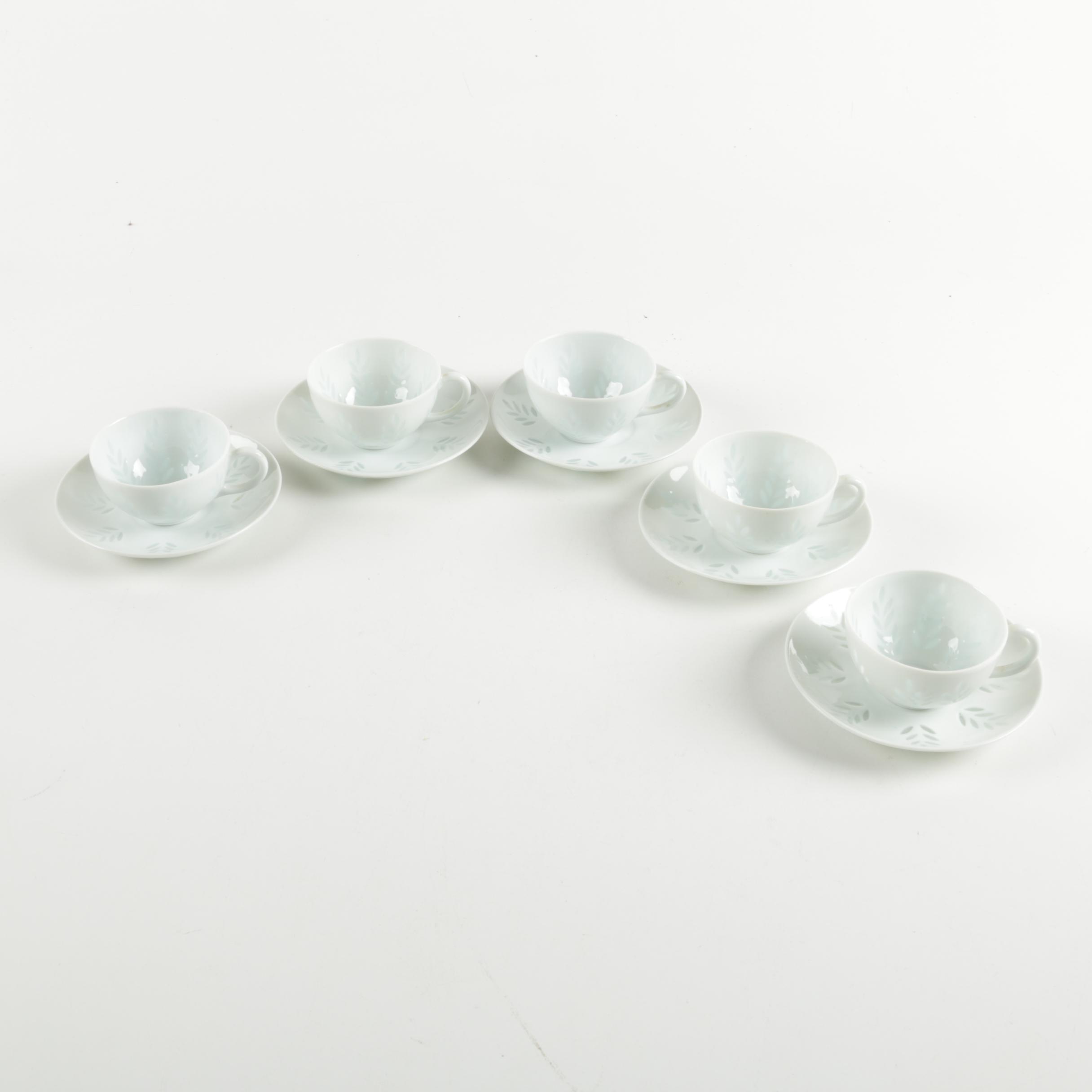 Arabia of Finland Porcelain Teacups and Saucers