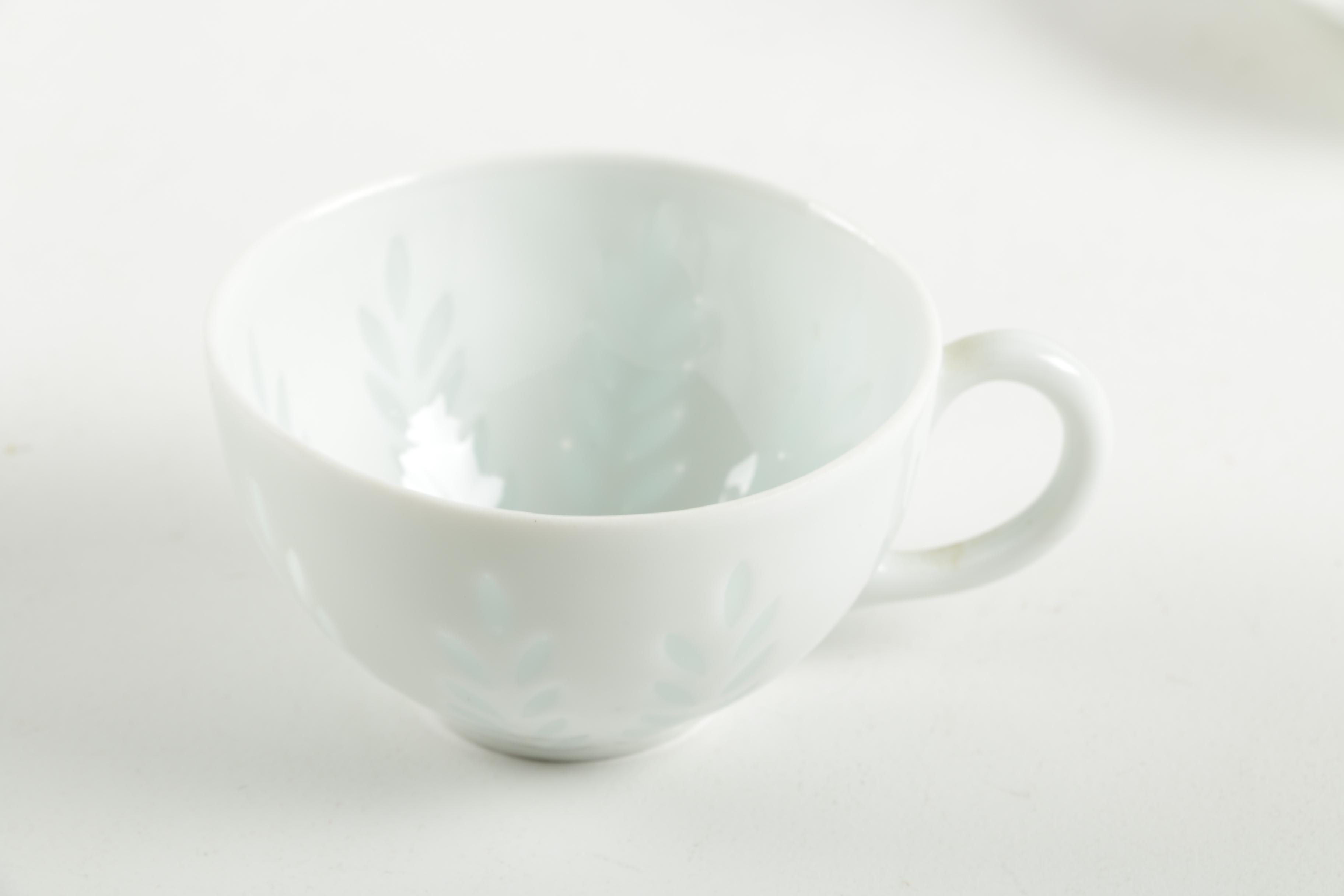 Arabia of Finland Porcelain Teacups and Saucers