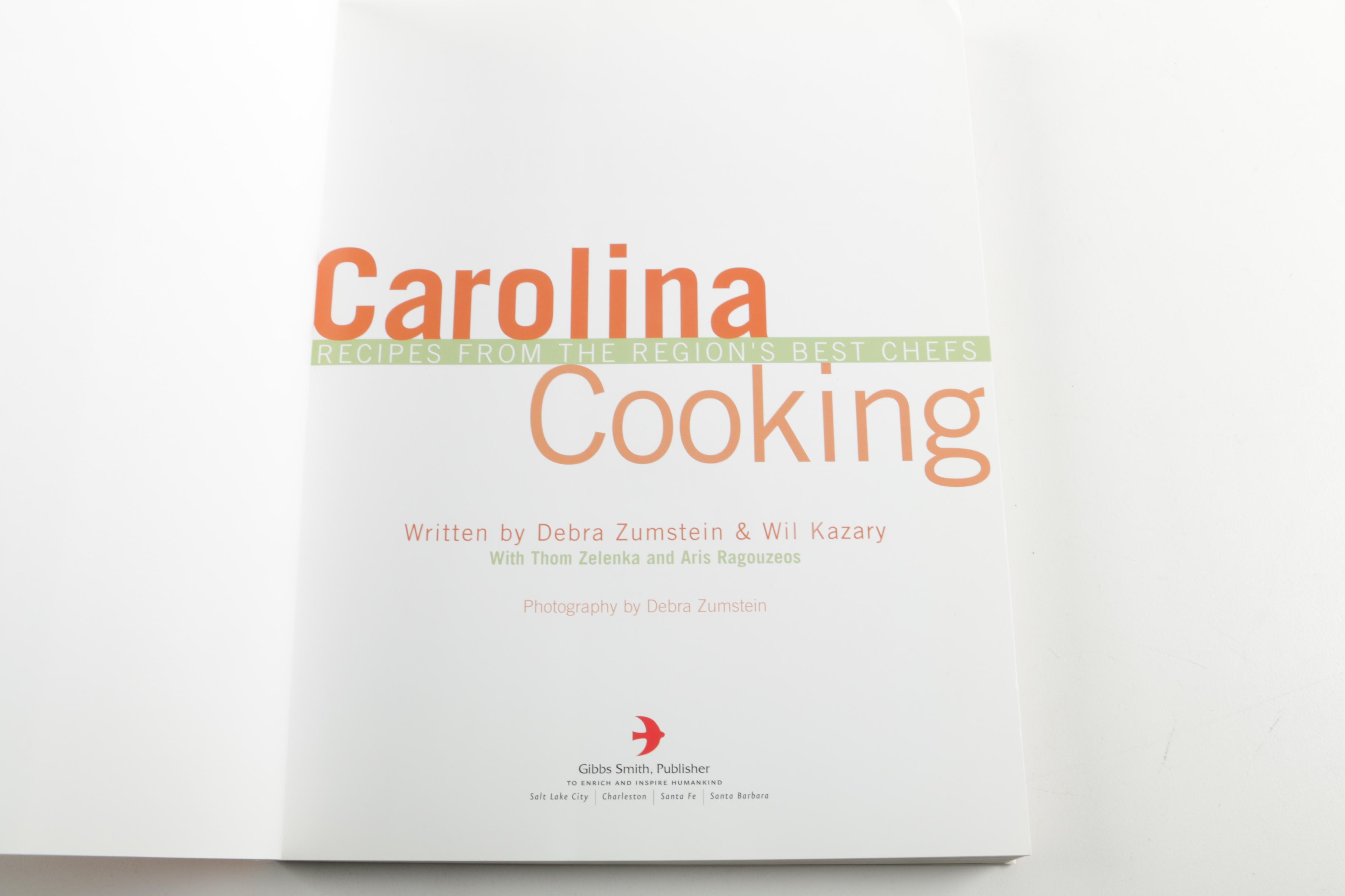 Cookbooks Including "Carolina Cooking" and "Italian Slow and Savory"