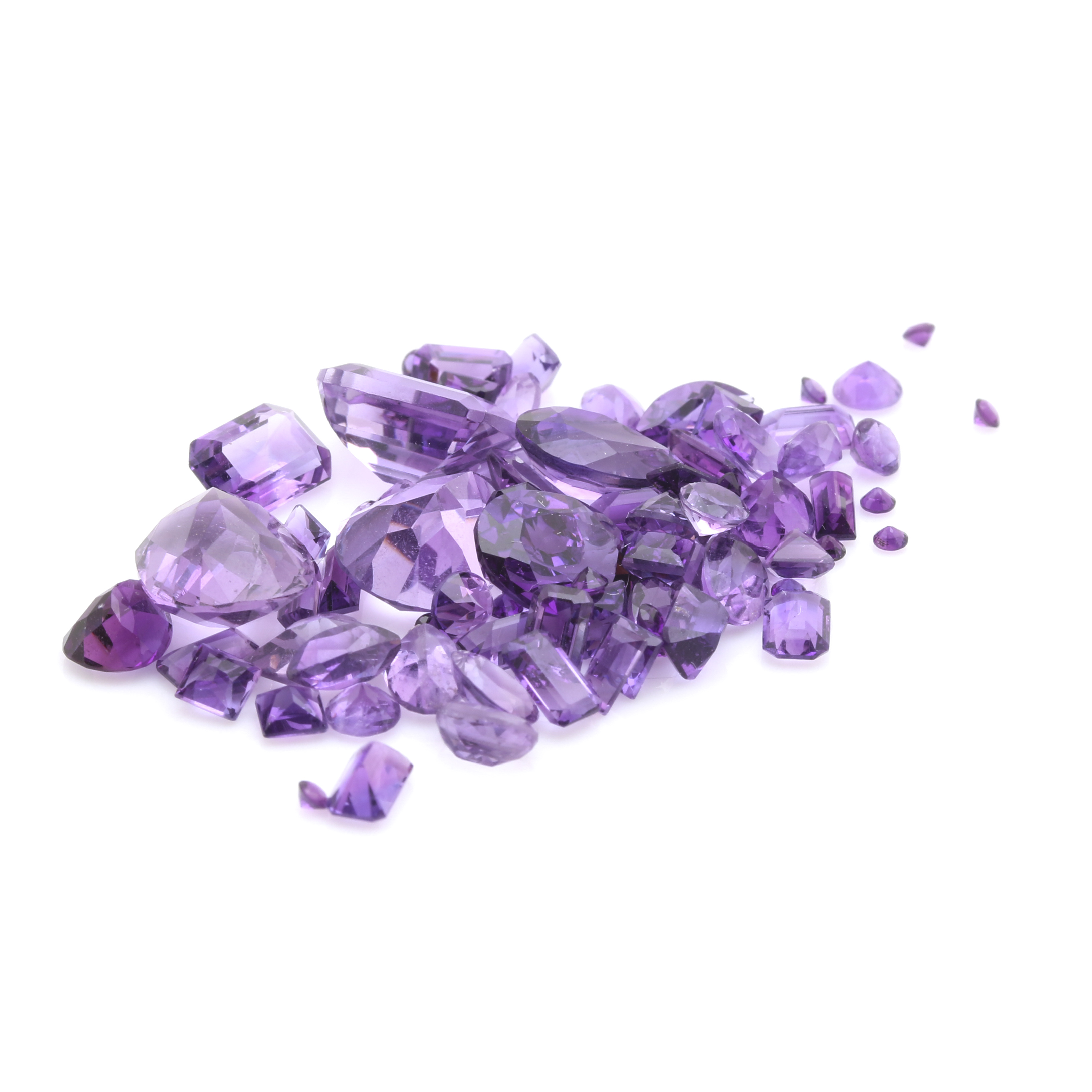 Loose 23.60 CTW Amethyst Gemstones