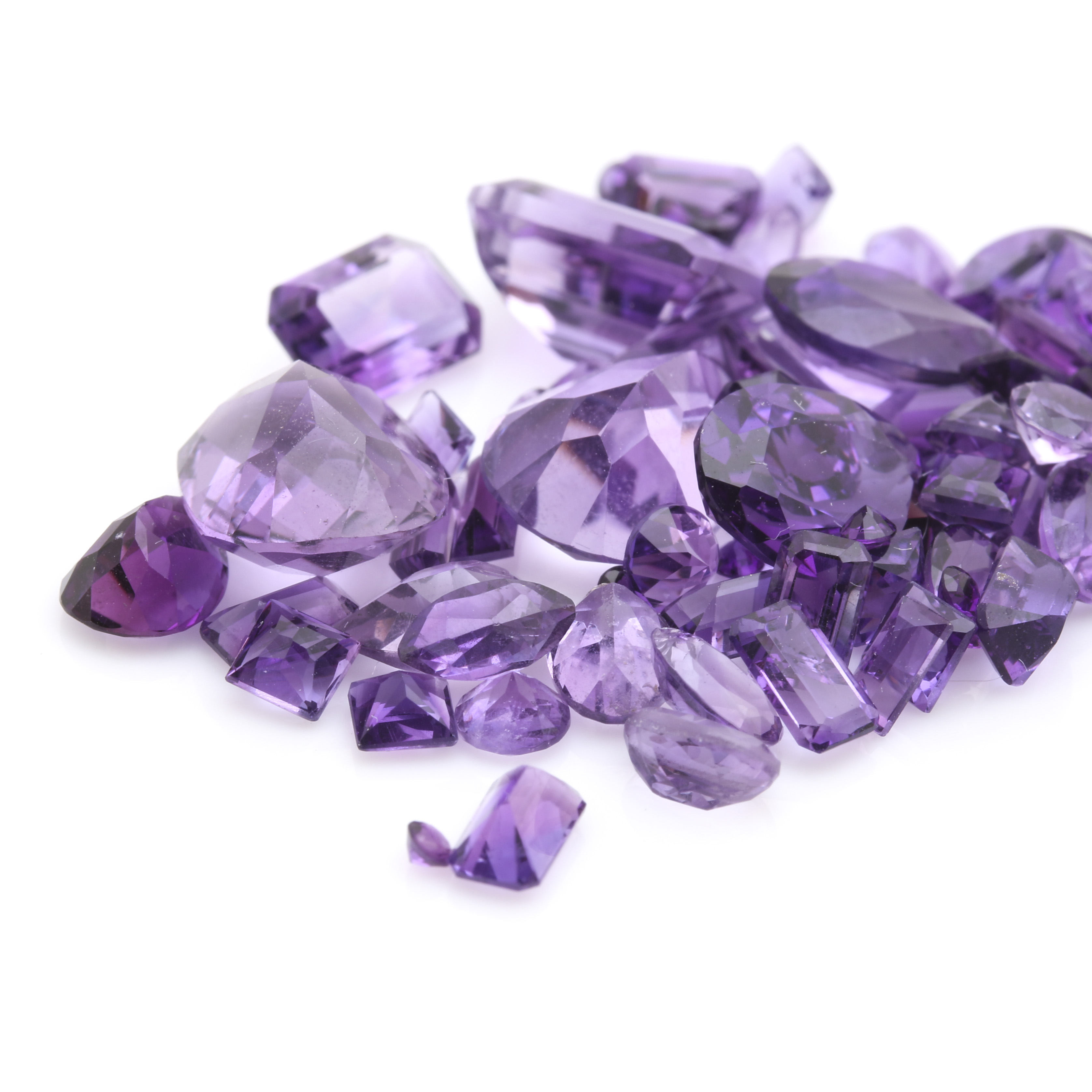 Loose 23.60 CTW Amethyst Gemstones