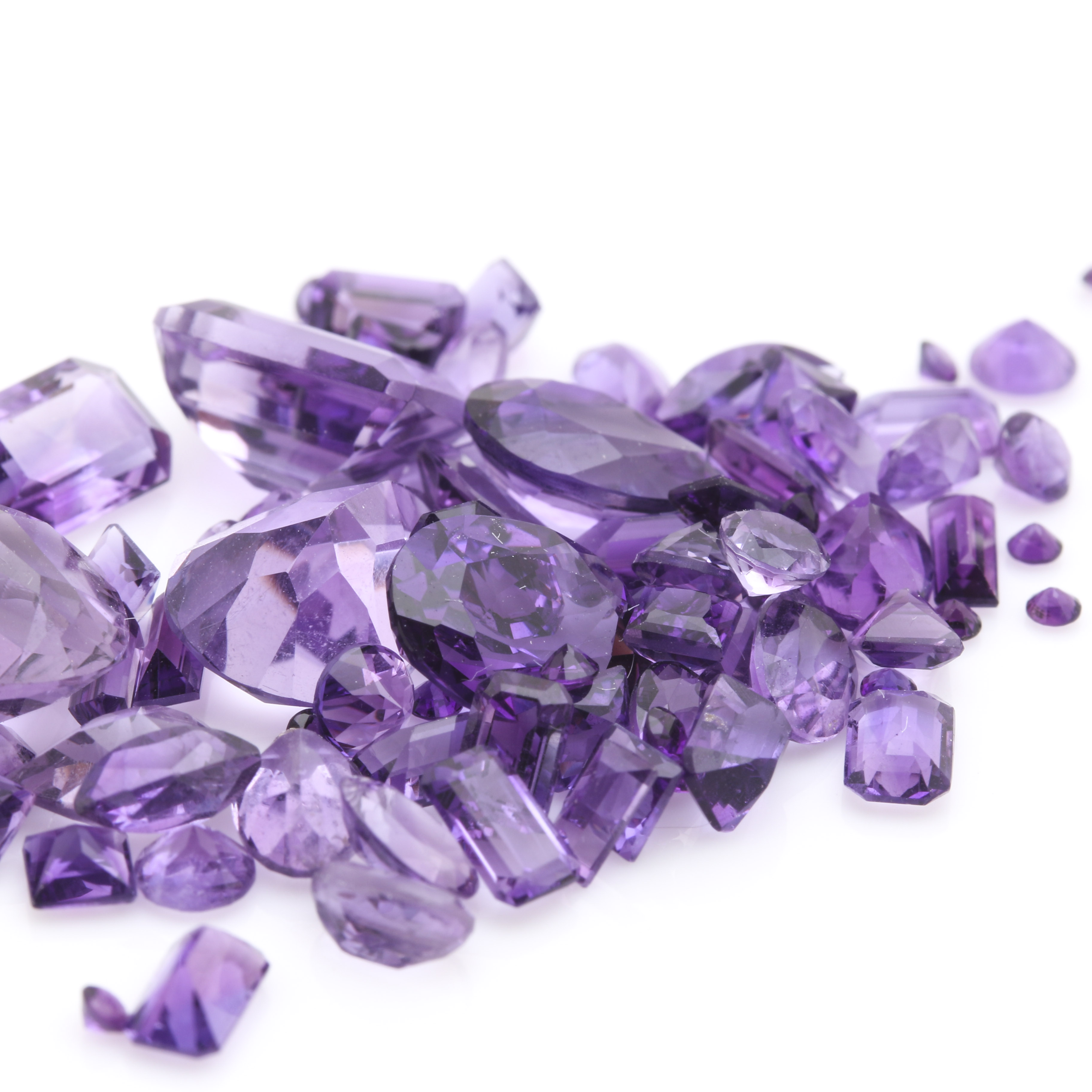 Loose 23.60 CTW Amethyst Gemstones