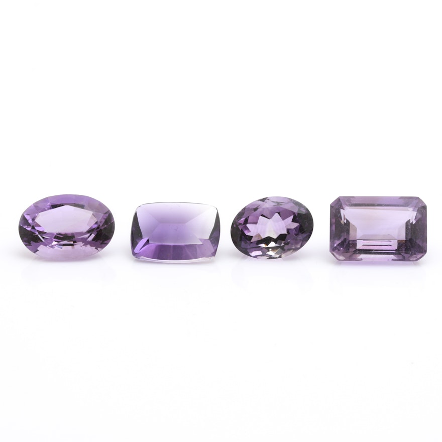 Loose 47.36 CTW Amethyst Gemstones