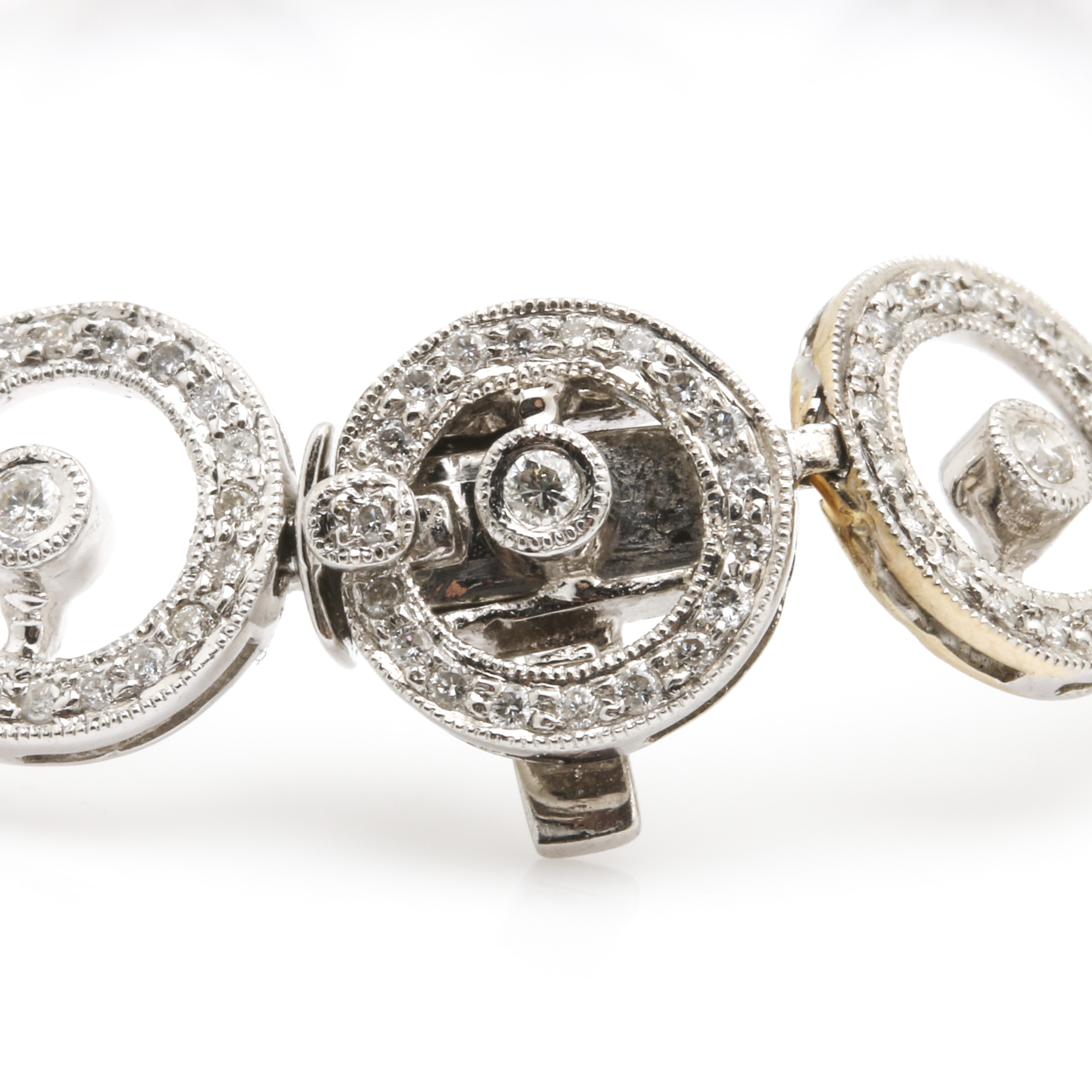 18K White Gold 2.25 CTW Diamond Bracelet