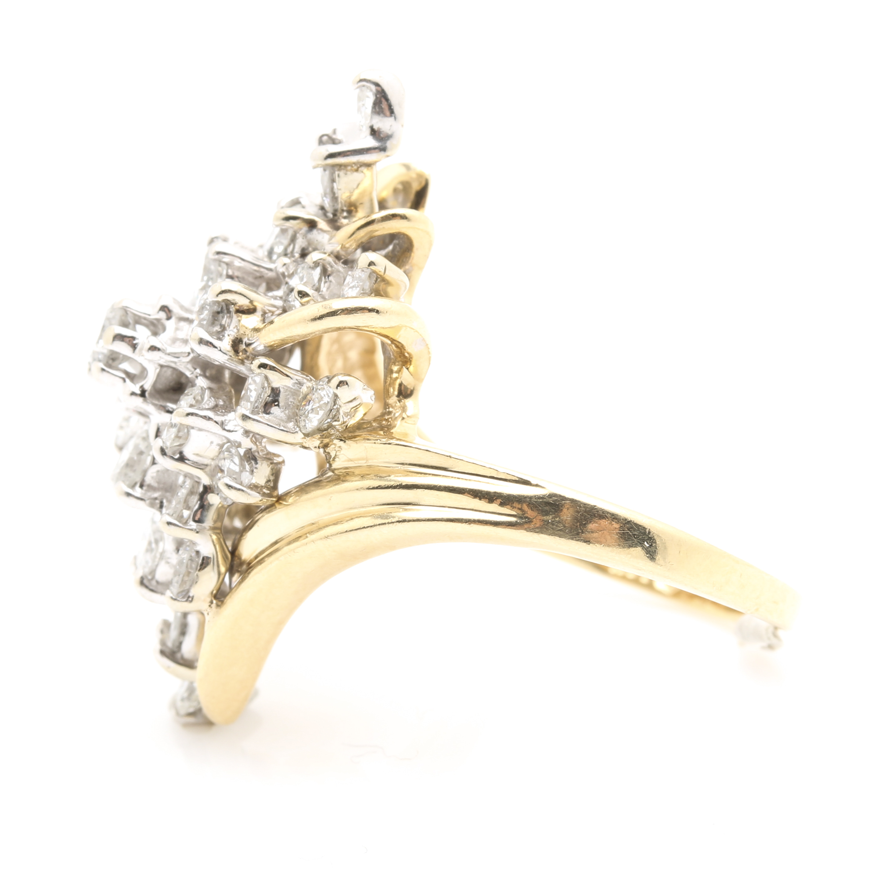 14K Yellow Gold 1.60 CTW Diamond Ring