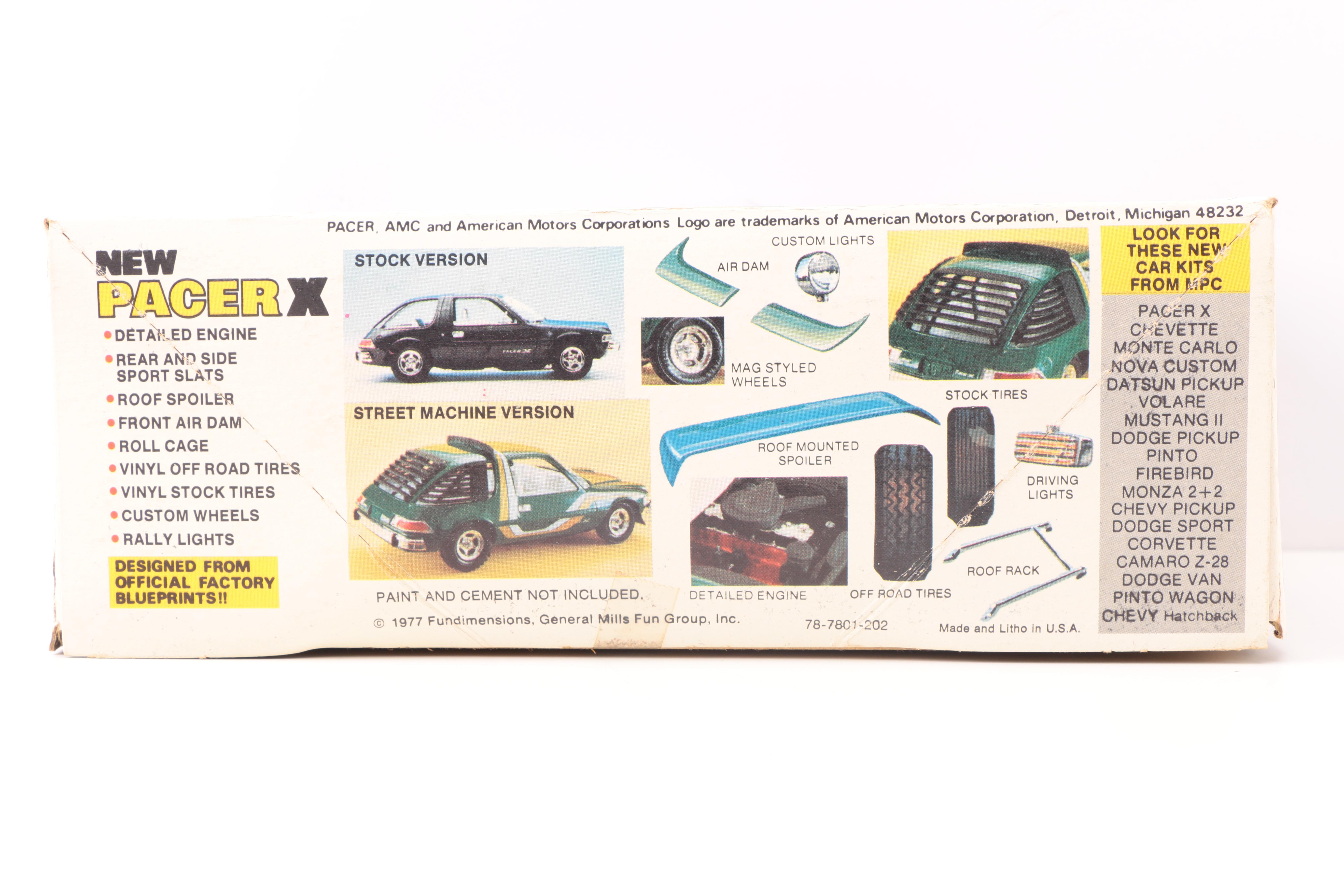Vintage 1970s Model Car Kits including AMT