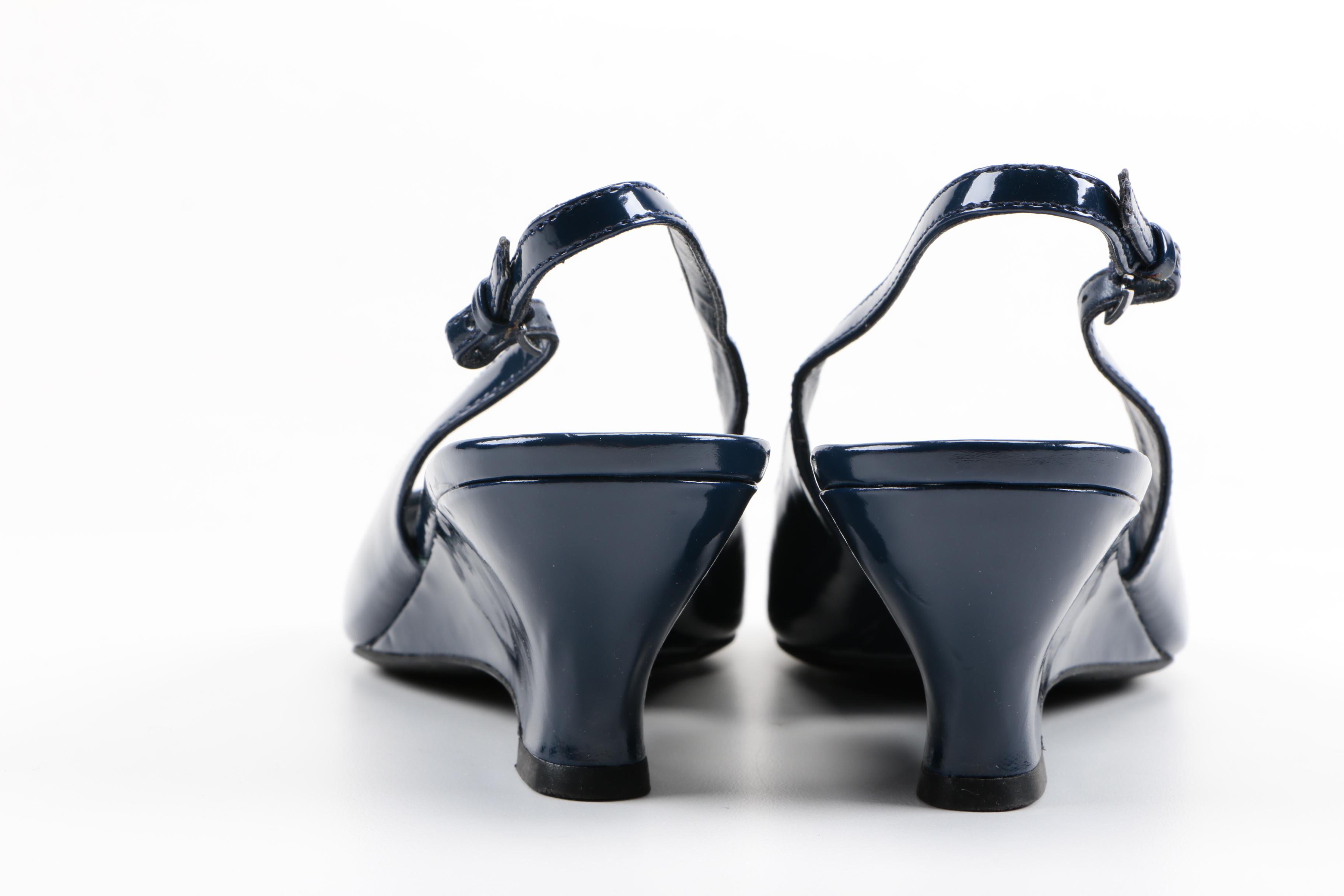 Salvatore Ferragamo and Etienne Aigner Slingbacks