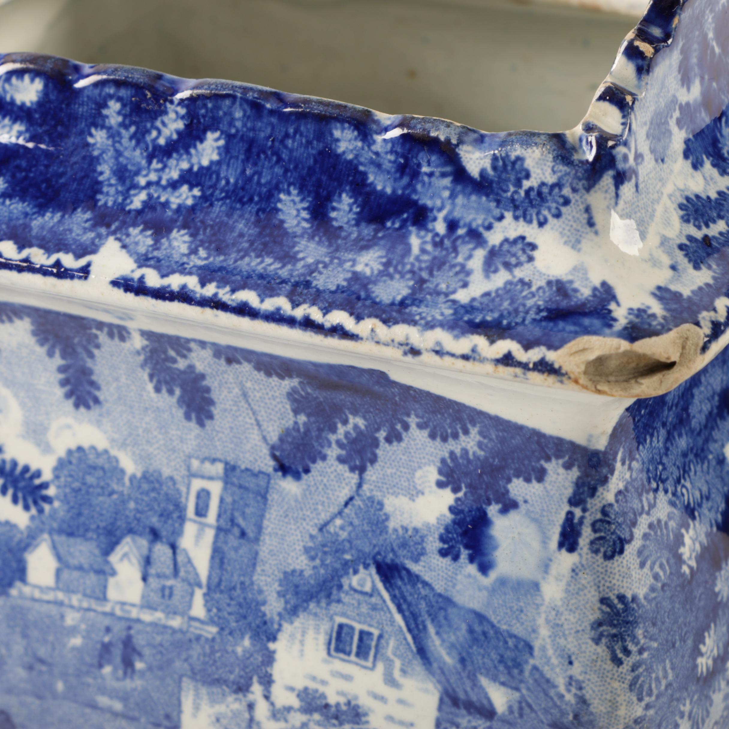 Antique Staffordshire Transferware Sugar and Creamer