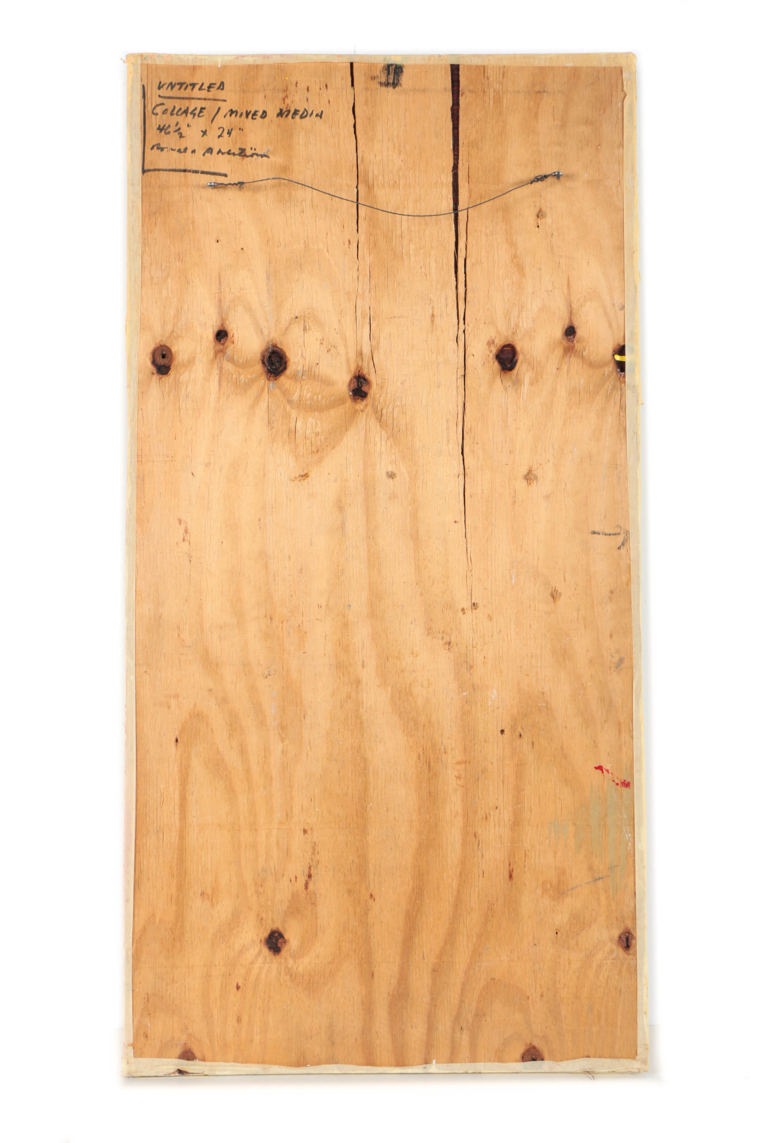 Ronald Ahlström Mixed Media Collage on Board "Untitled"