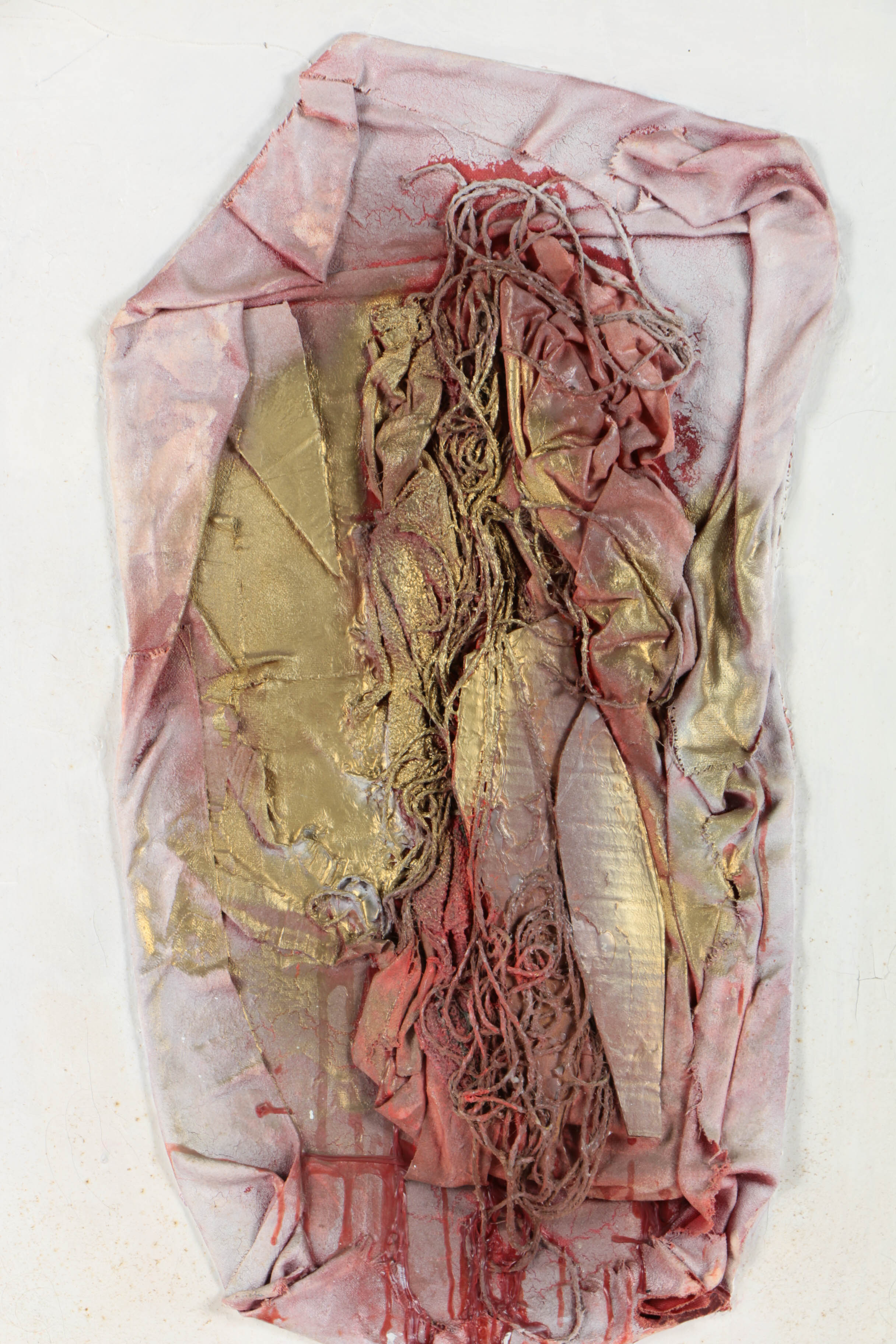 Ronald Ahlström Abstract Mixed Media Collage on Canvas "Untitled"