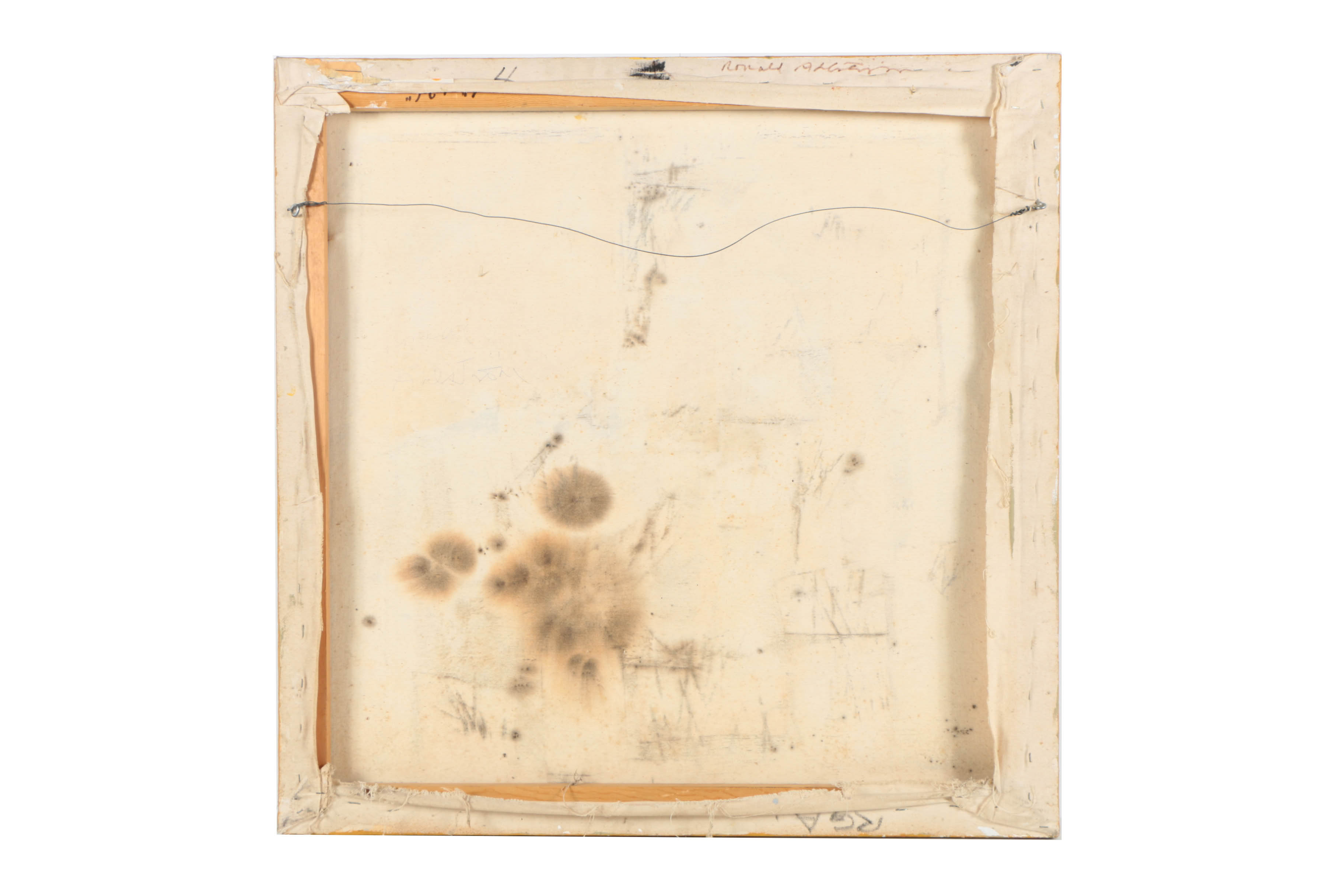 Ronald Ahlström Abstract Mixed Media Collage on Canvas Board "Untitled"