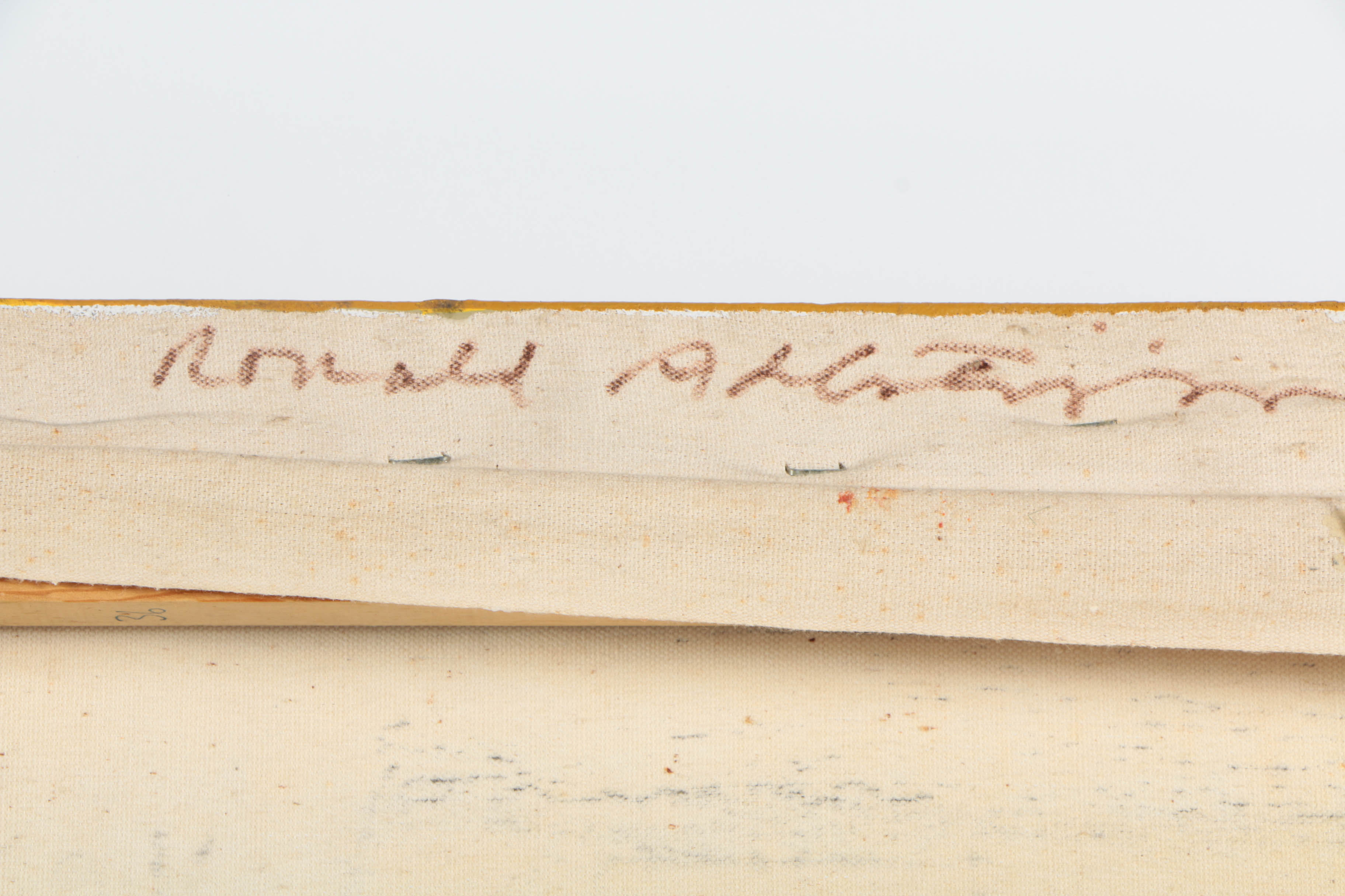 Ronald Ahlström Abstract Mixed Media Collage on Canvas Board "Untitled"