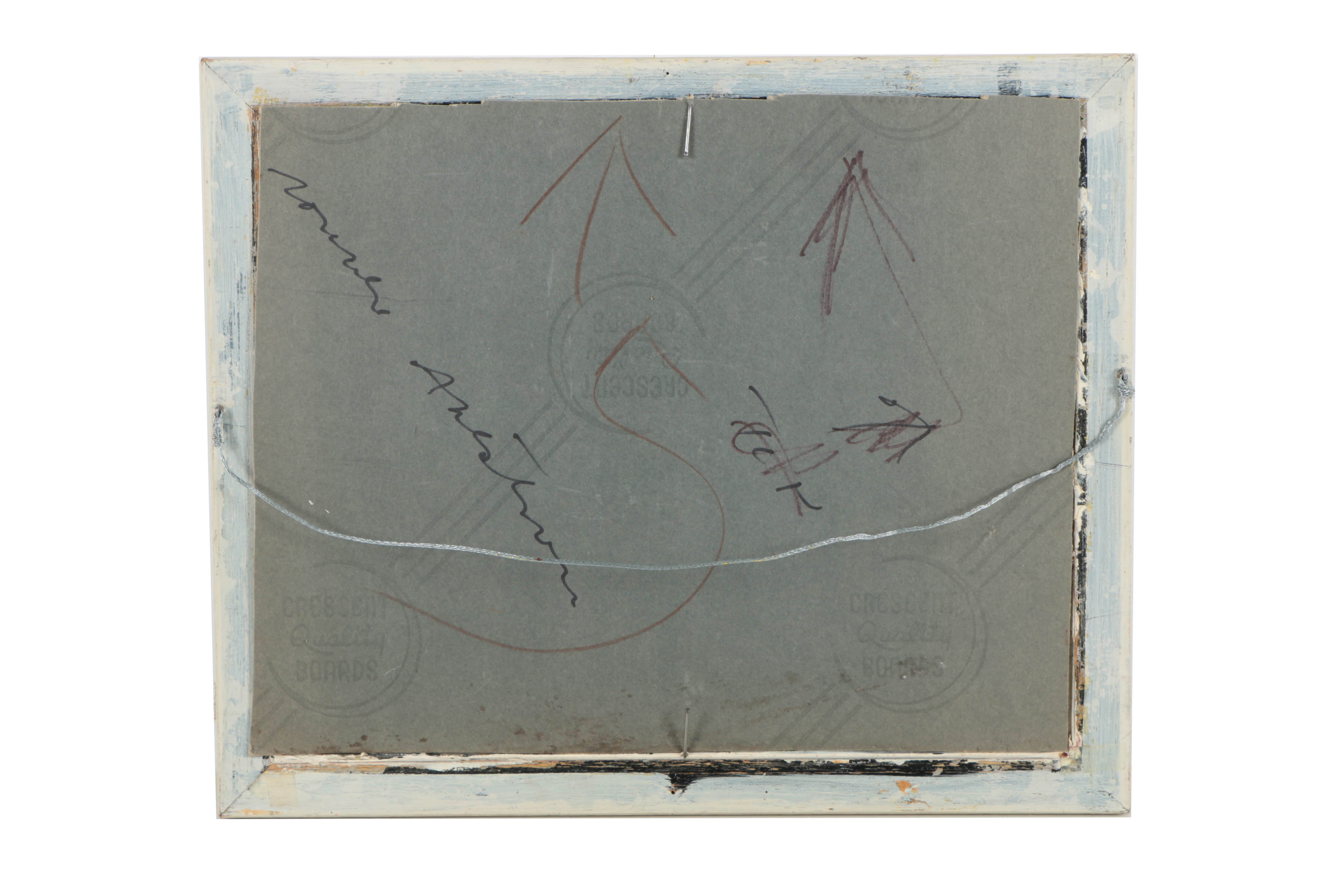 Ronald Ahlström Abstract Mixed Media Collage on Board