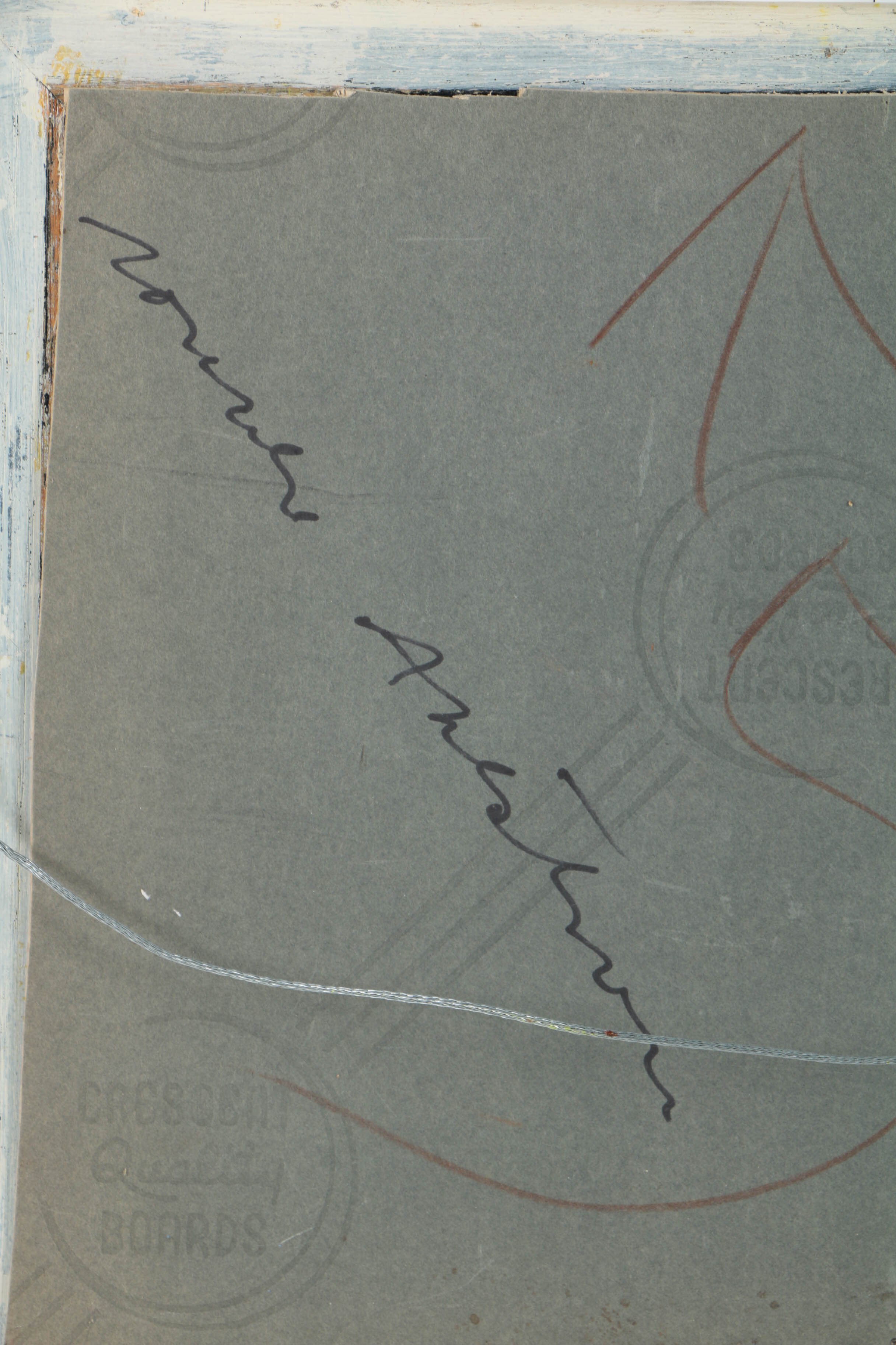 Ronald Ahlström Abstract Mixed Media Collage on Board