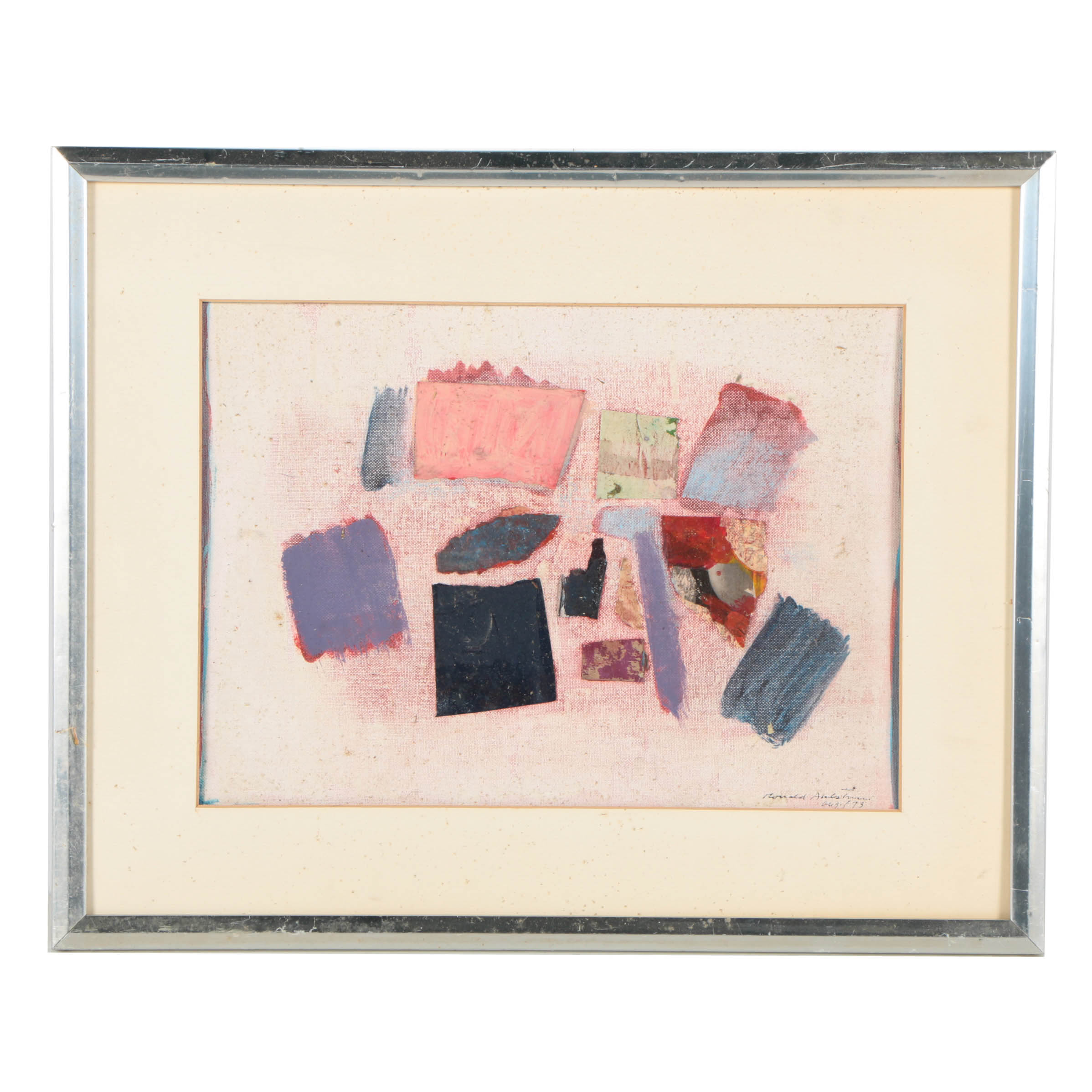 Ronald Ahlström Mixed Media on Canvas "Untitled"