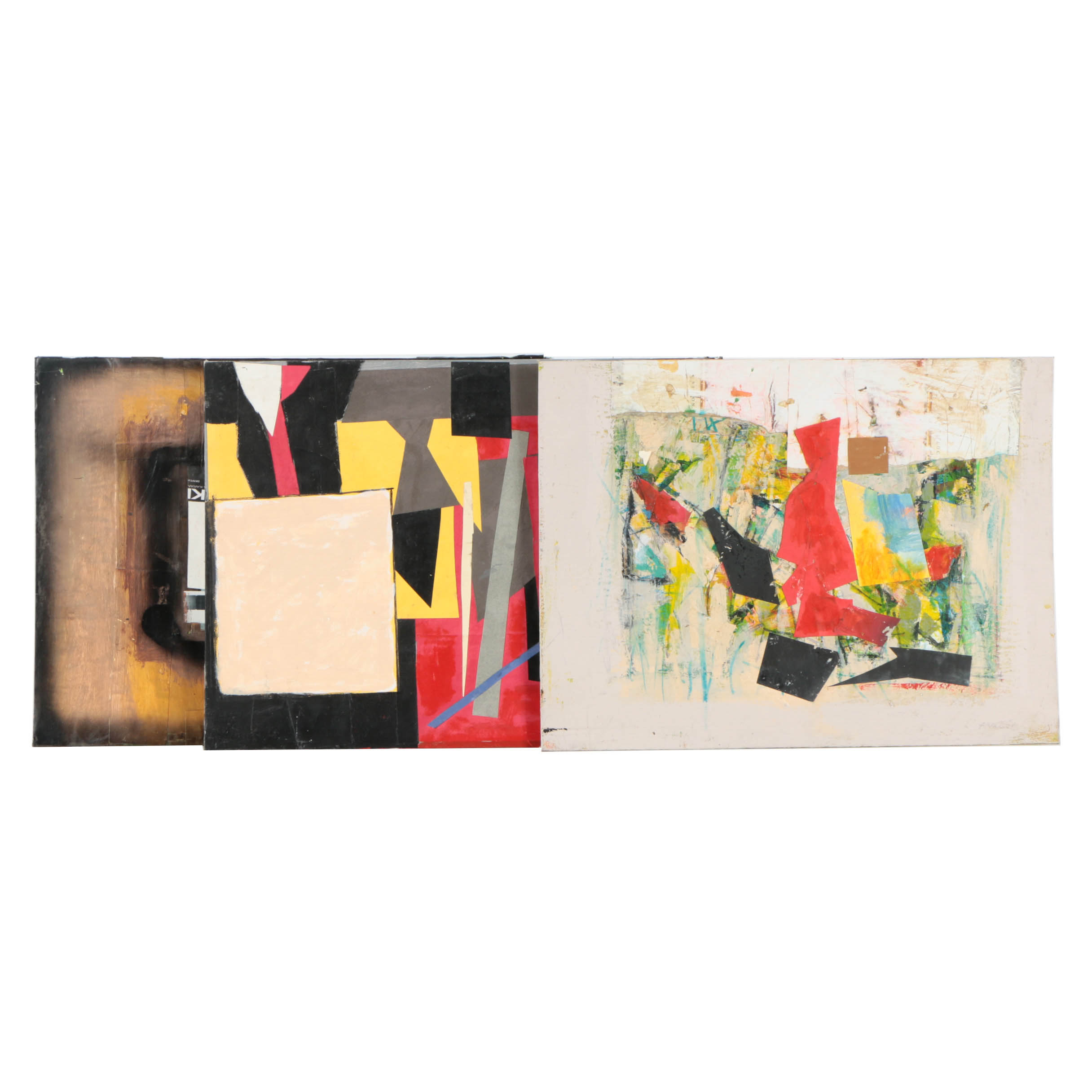 Collection of Ronald Ahlström Mix Media Collage on Board