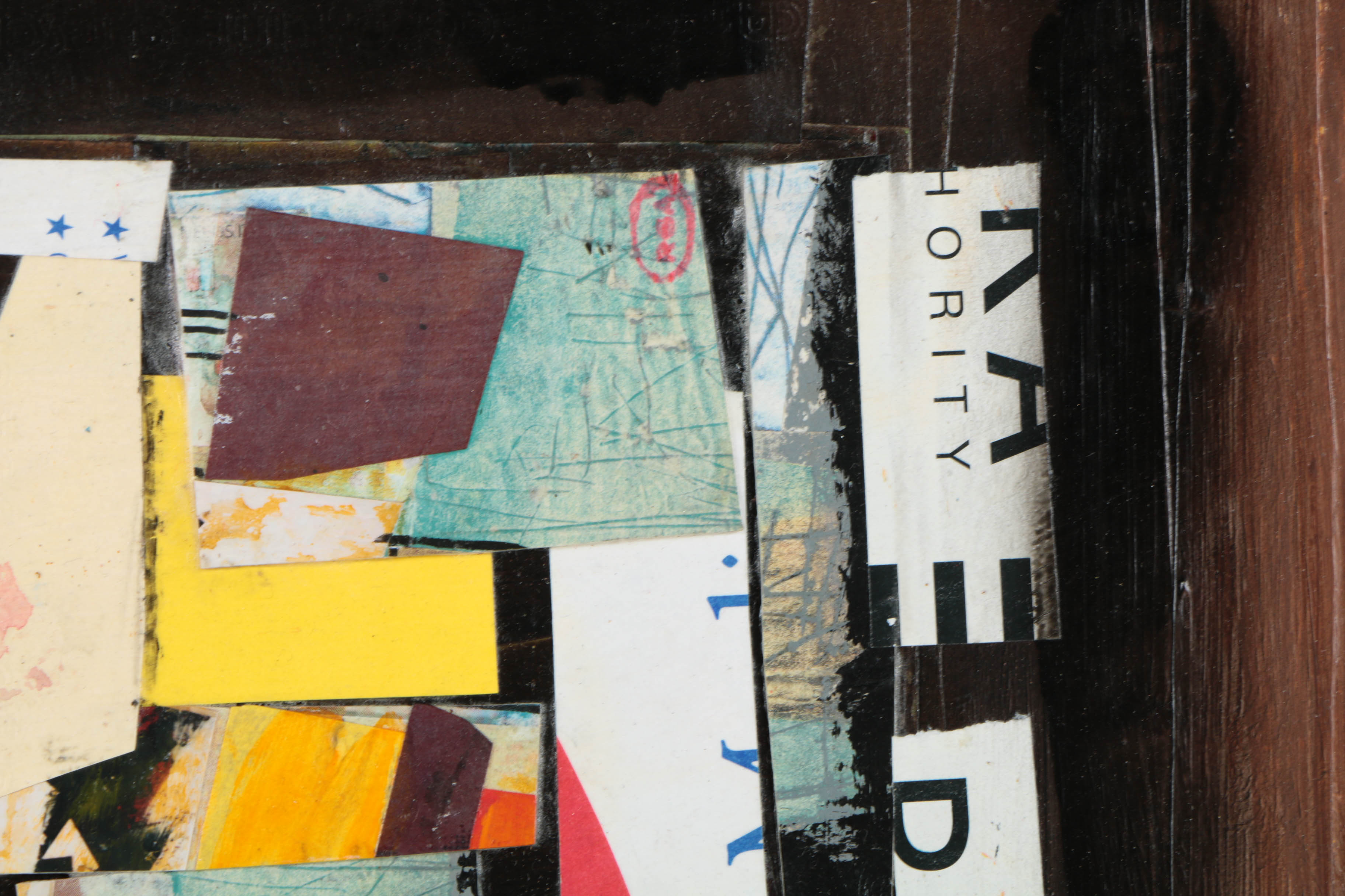 Collection of Ronald Ahlström Mix Media Collage on Board