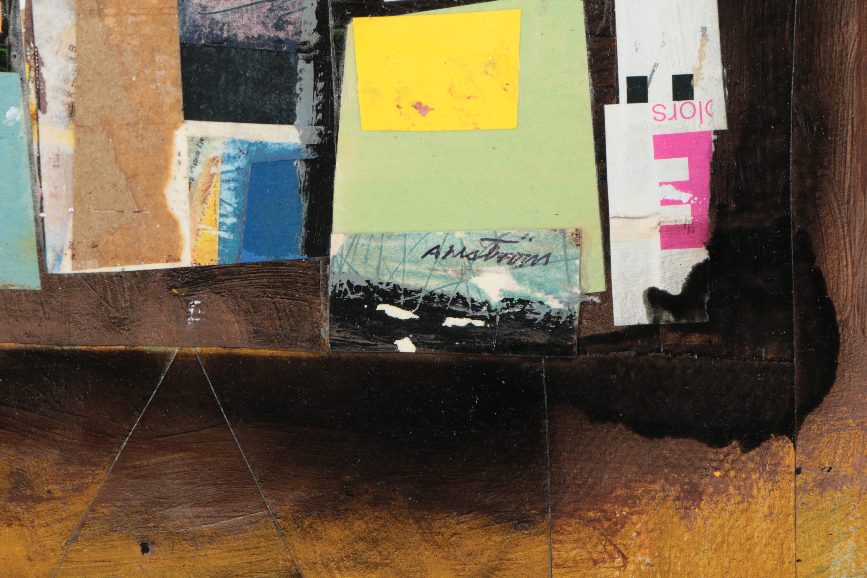 Collection of Ronald Ahlström Mix Media Collage on Board