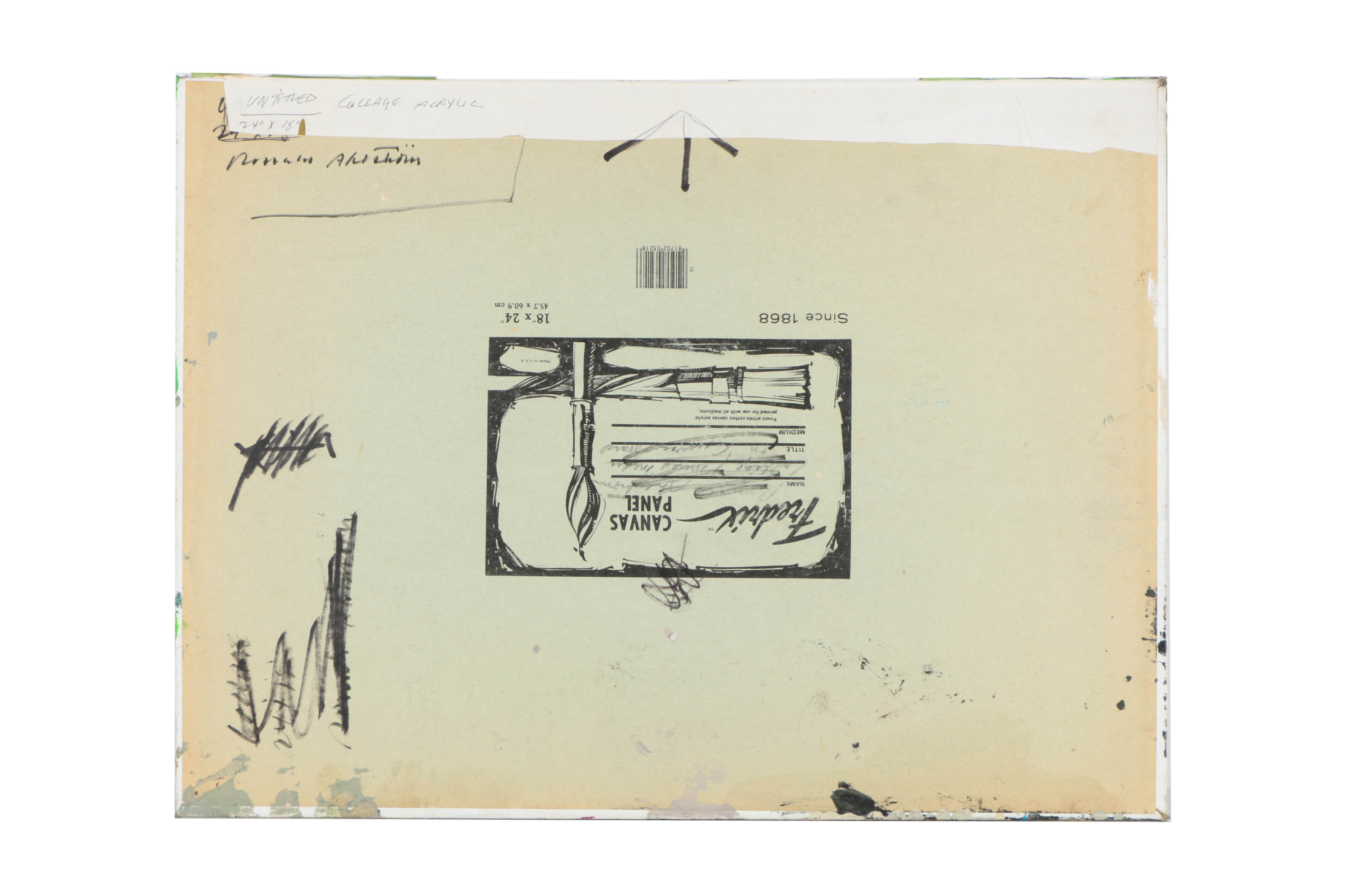 Collection of Ronald Ahlström Mix Media Collage on Board