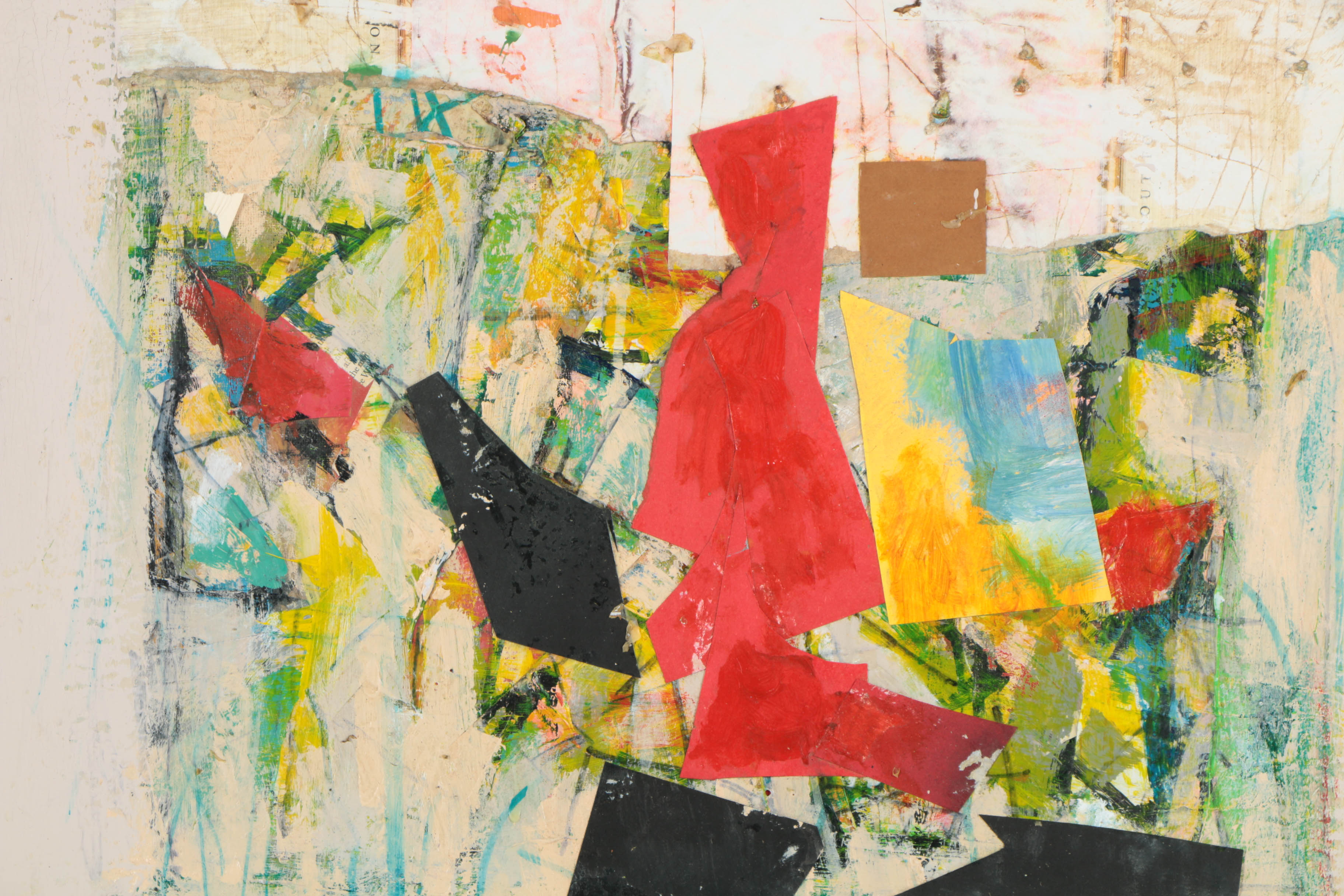 Collection of Ronald Ahlström Mix Media Collage on Board