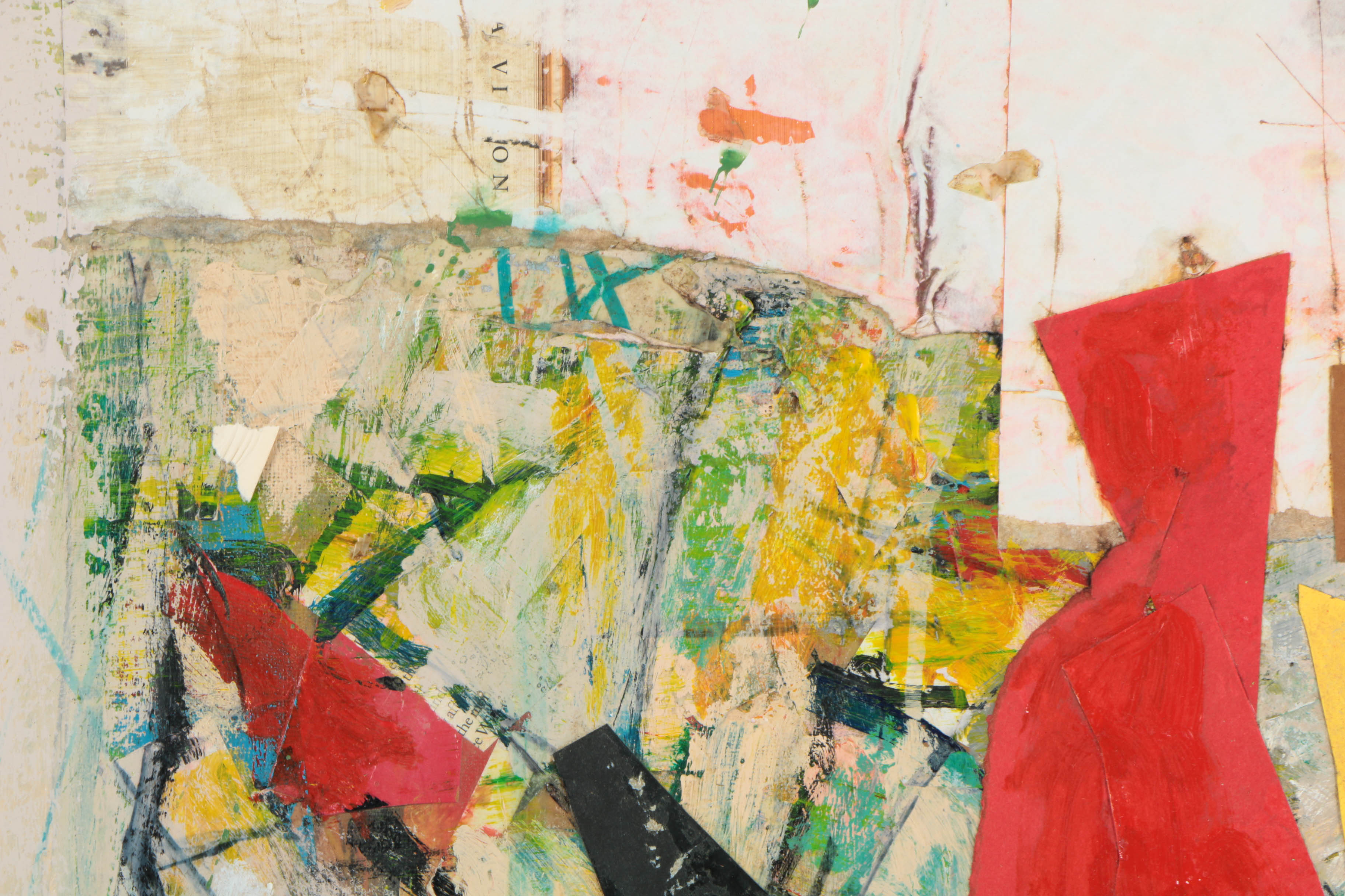 Collection of Ronald Ahlström Mix Media Collage on Board