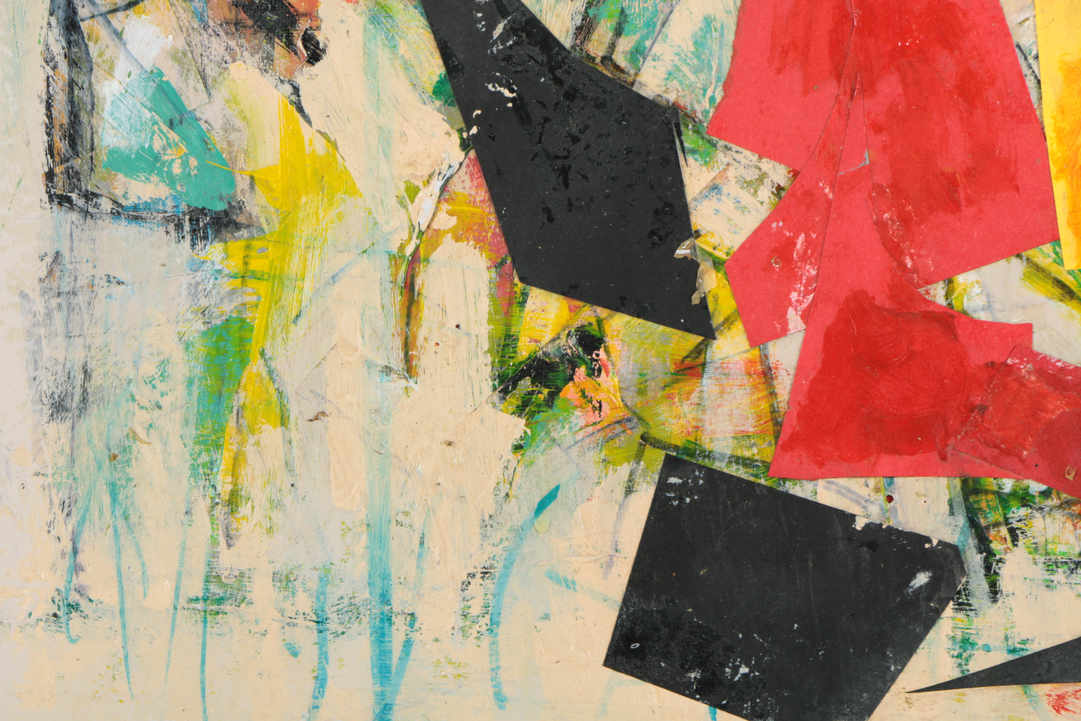 Collection of Ronald Ahlström Mix Media Collage on Board