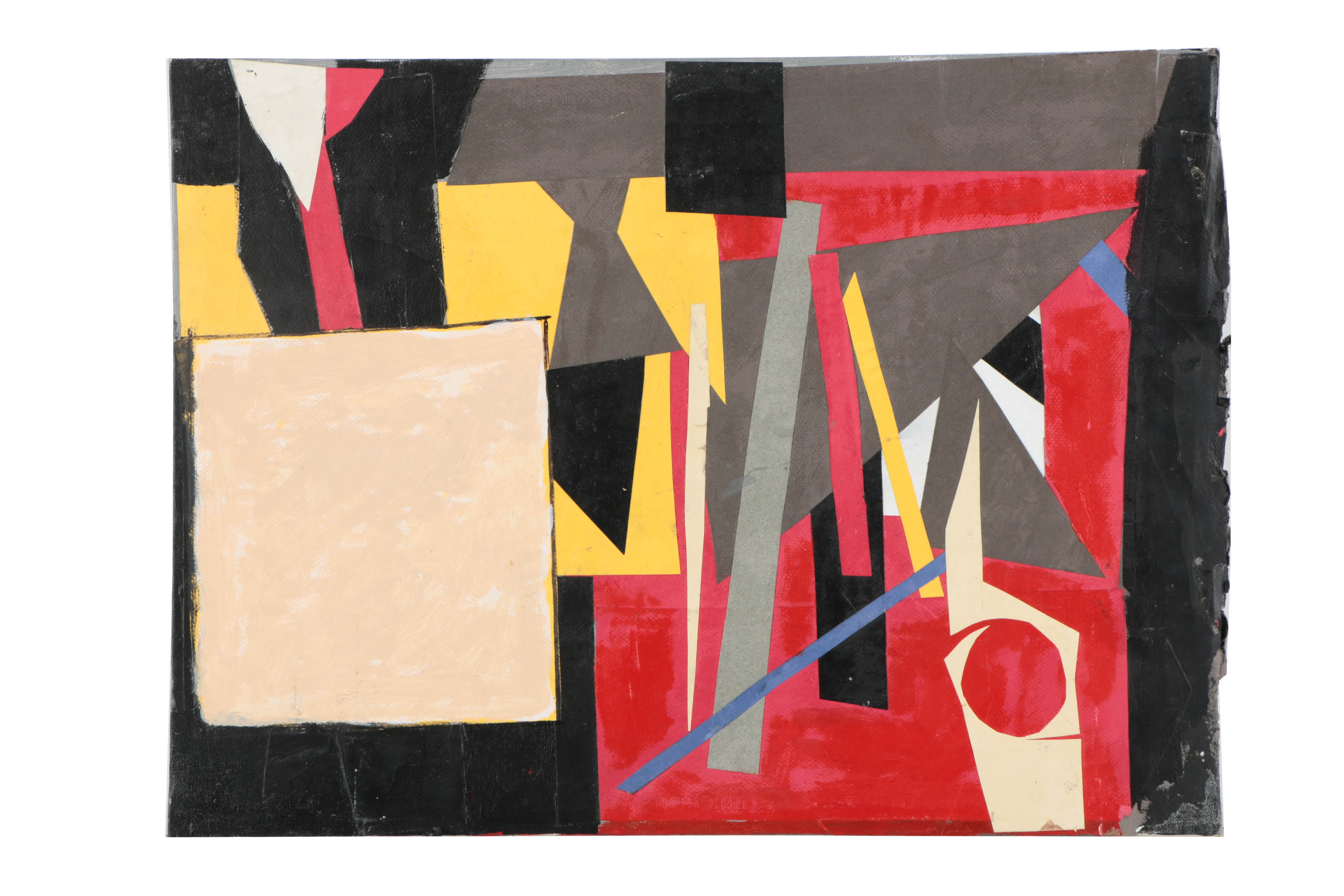 Collection of Ronald Ahlström Mix Media Collage on Board