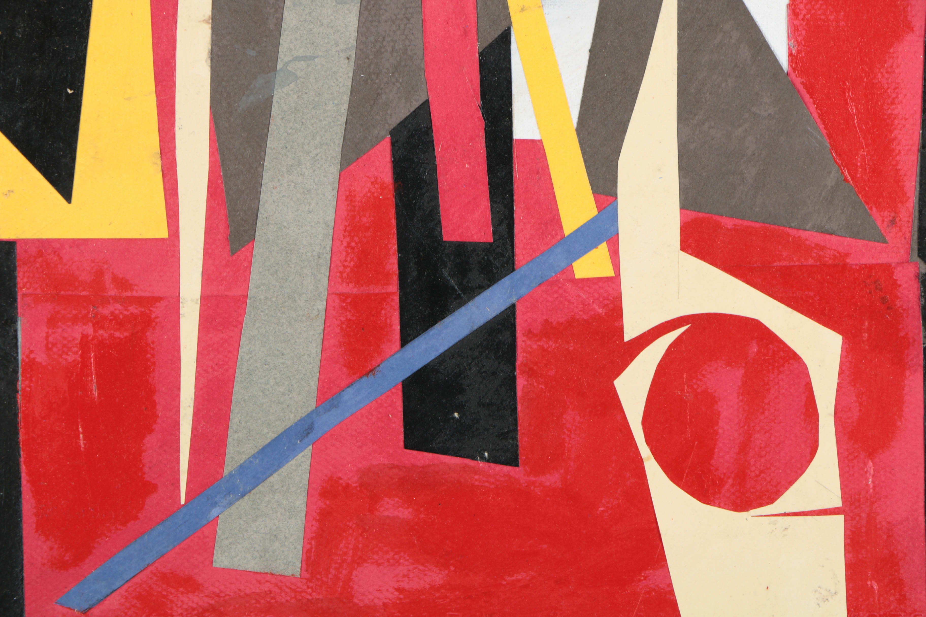 Collection of Ronald Ahlström Mix Media Collage on Board