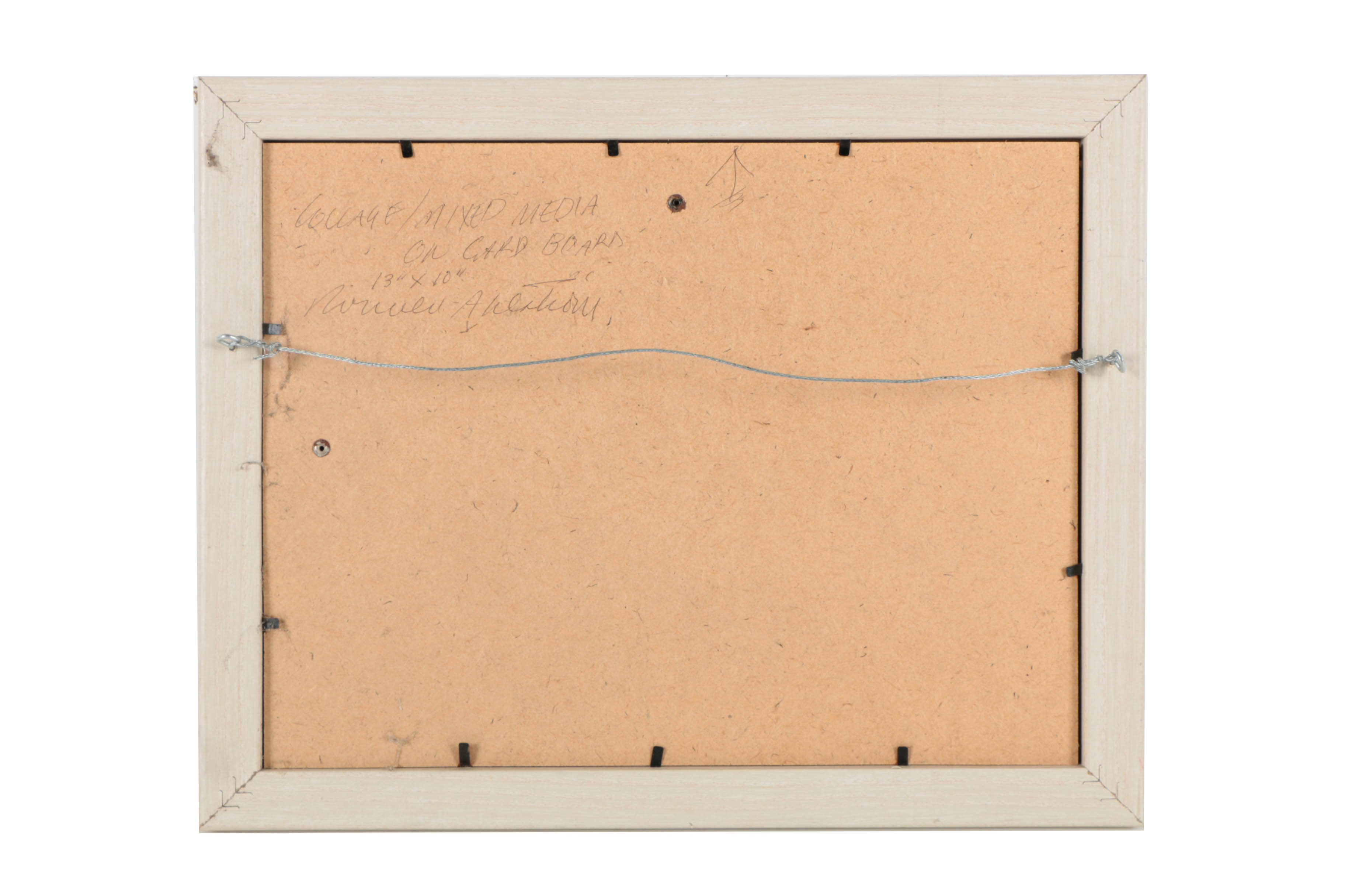 Ronald Ahlström Abstract Mixed Media Collage on Board