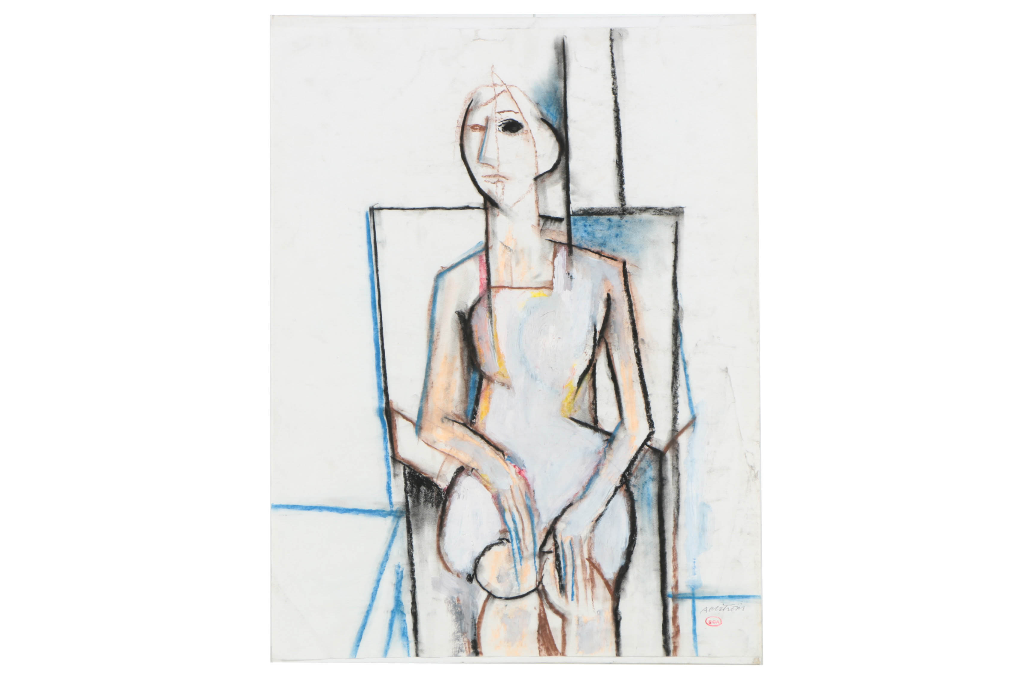 Assortment of Ronald Ahlström Abstract Mixed Media Compositions