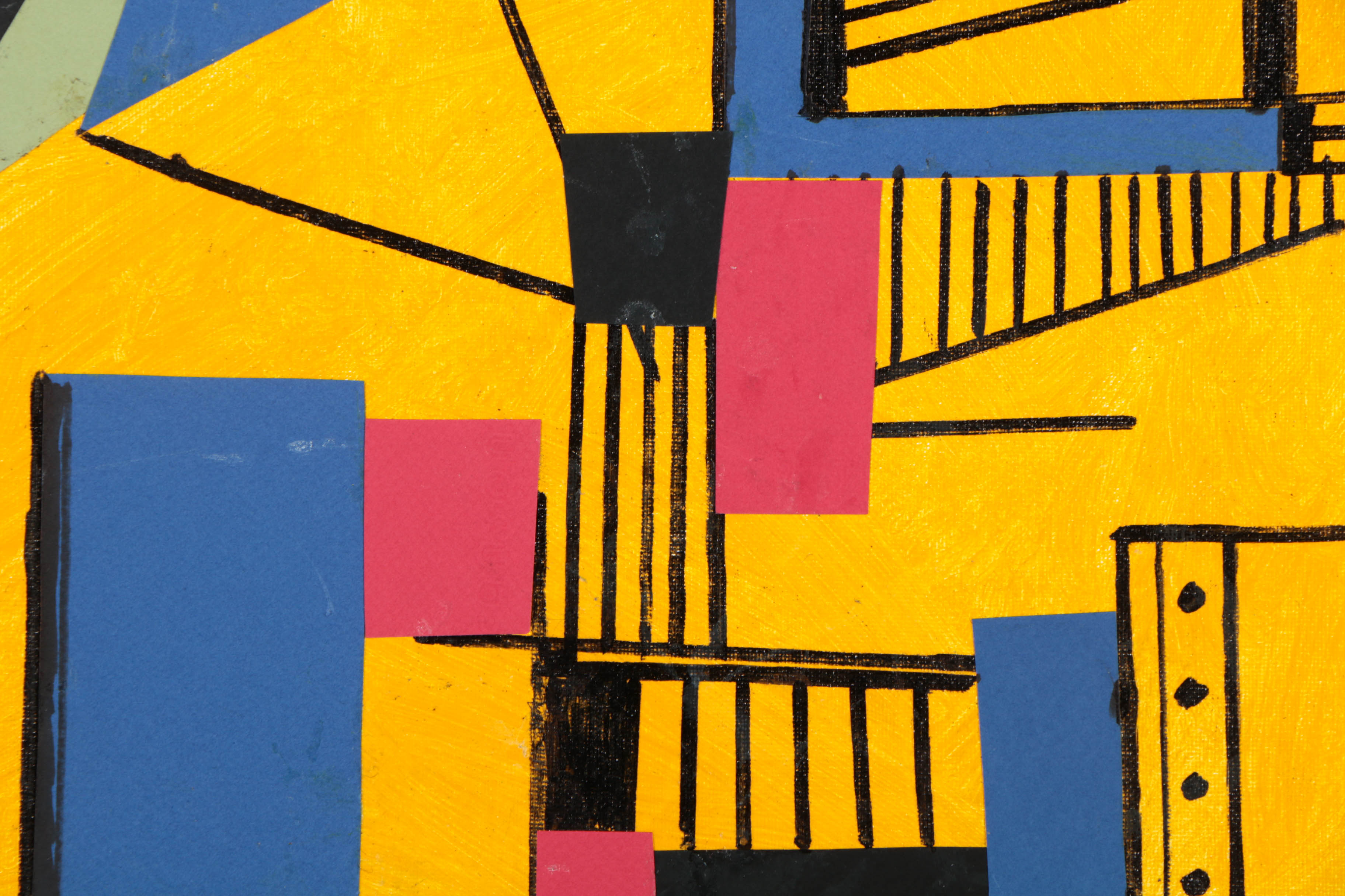 Assortment of Ronald Ahlström Abstract Mixed Media Compositions