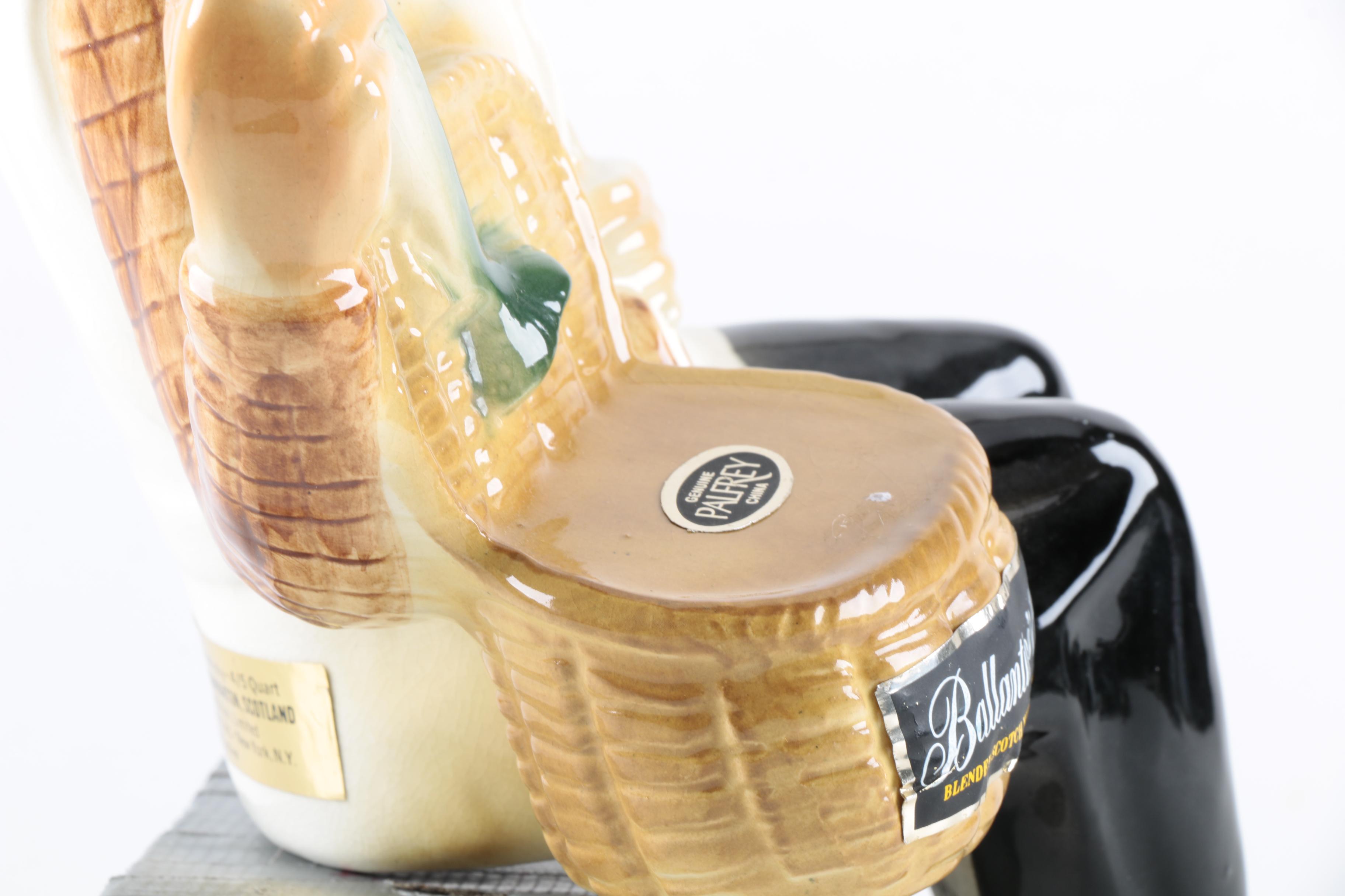 1960s Ballantine's Scotch Ceramic Whiskey Decanter