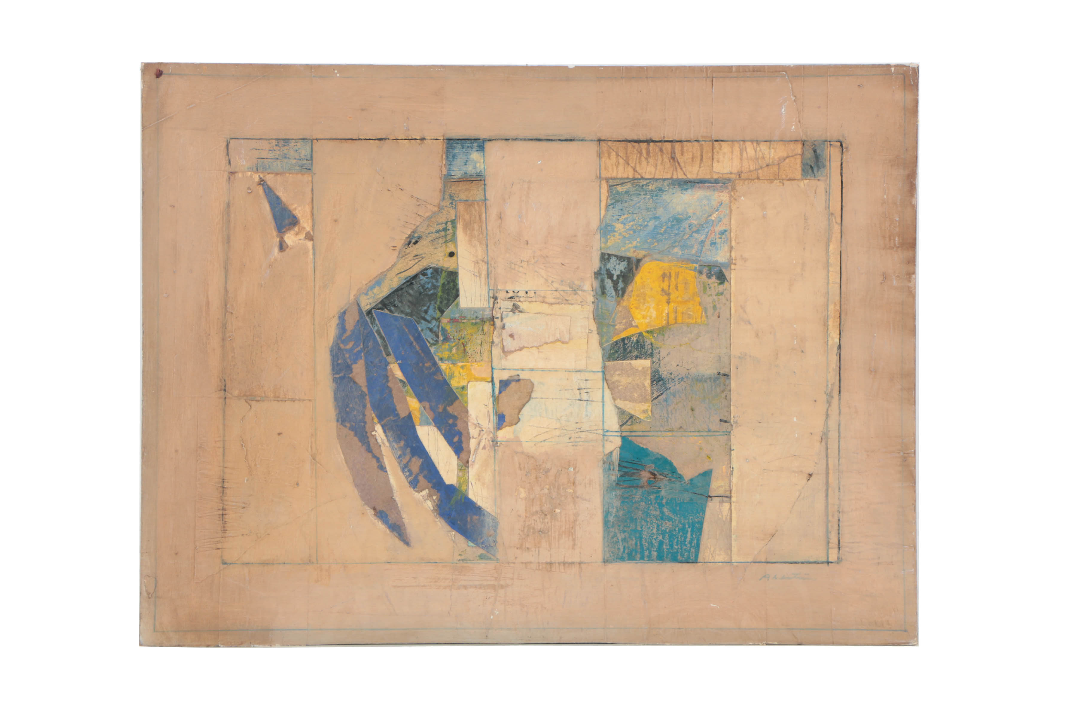 Assortment of Ronald Ahlström Abstract Mixed Media Compositions