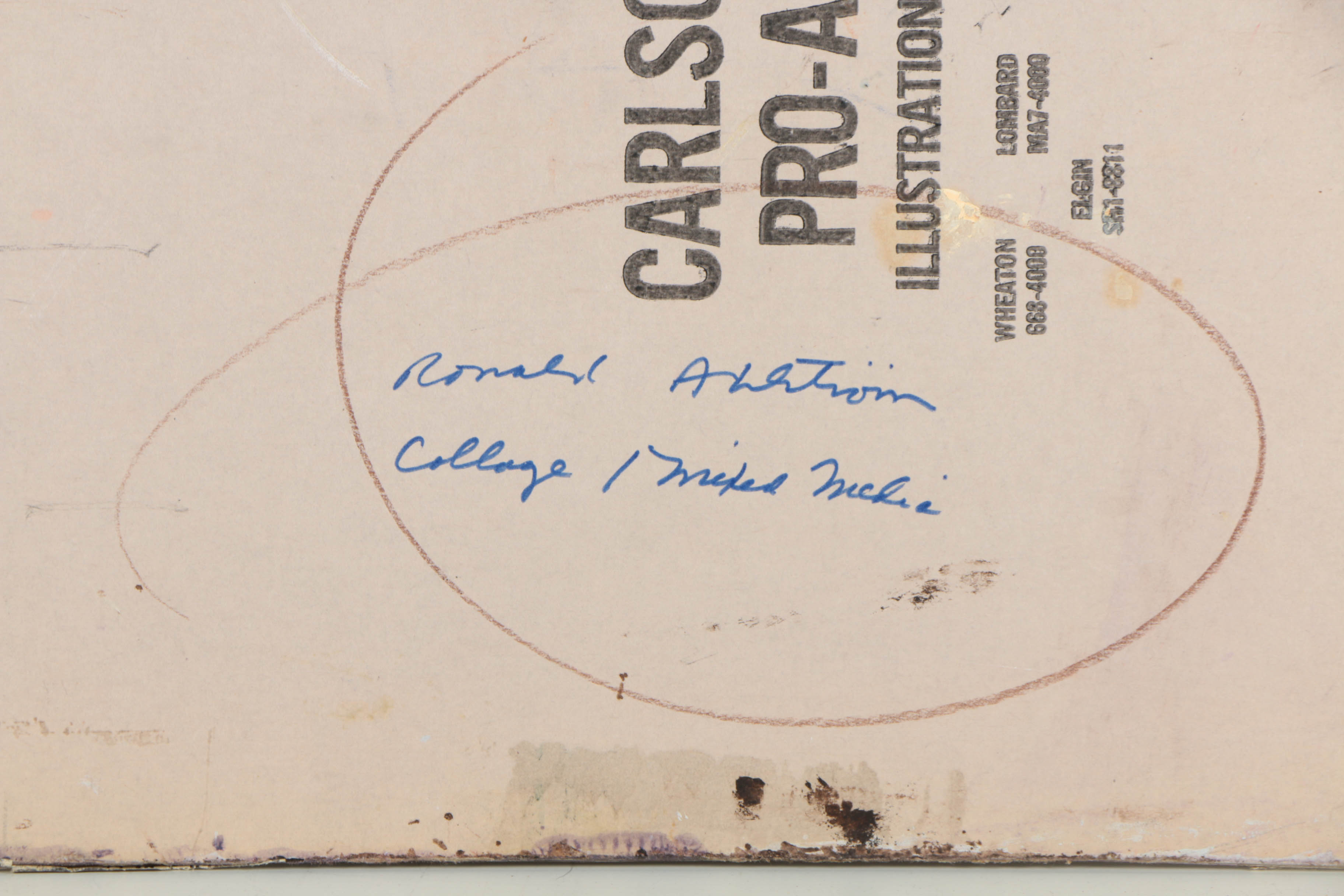 Assortment of Ronald Ahlström Abstract Mixed Media Compositions