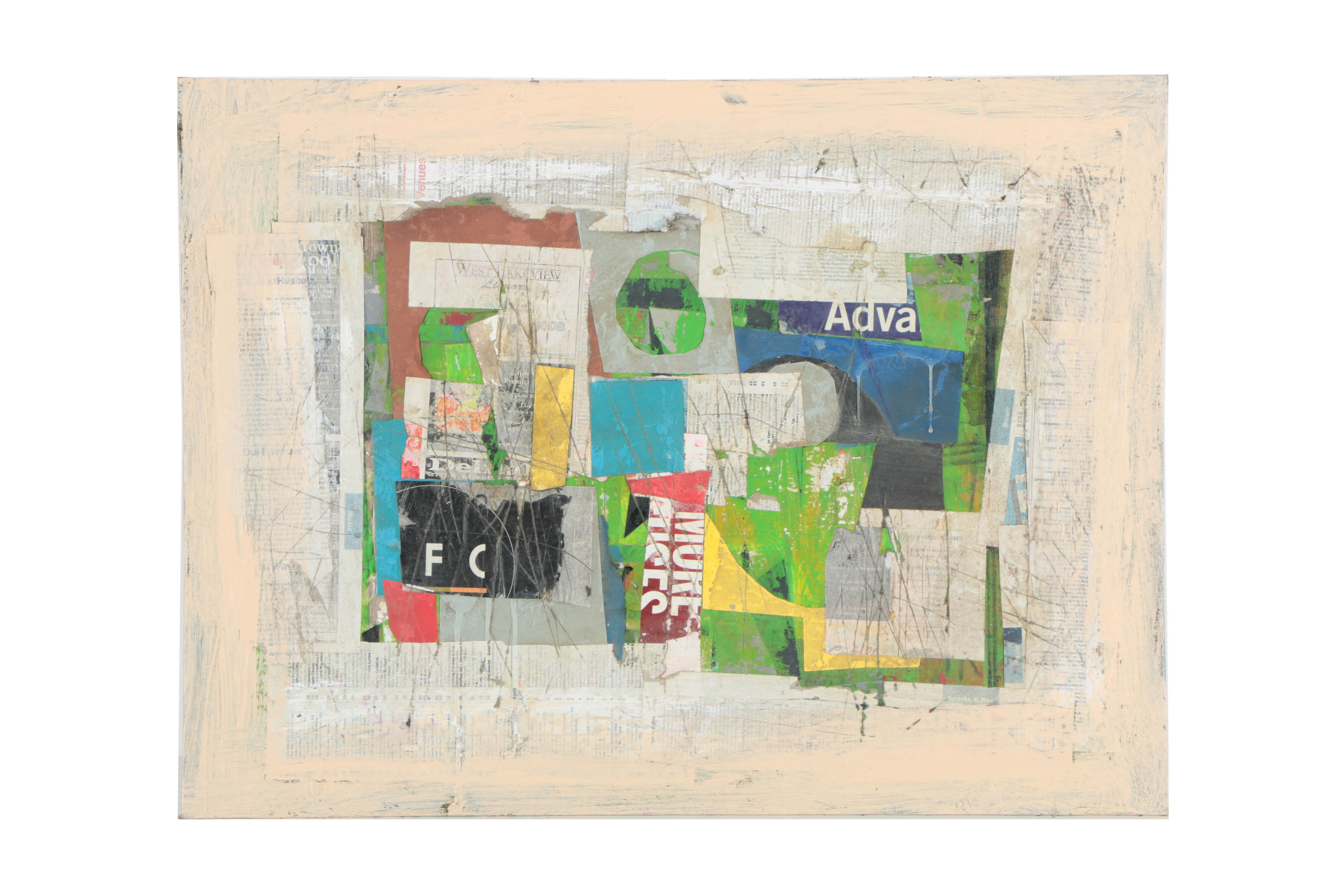 Collection of Ronald Ahlström Abstract Mixed Media Compositions on Canvas Boards
