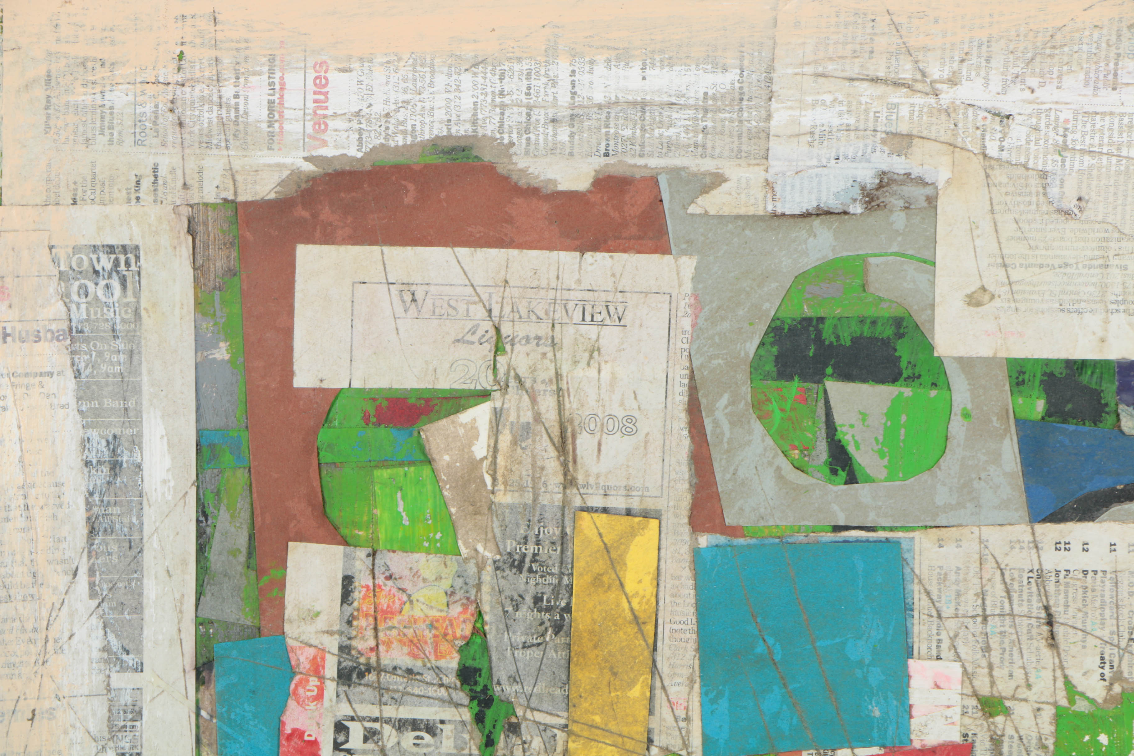 Collection of Ronald Ahlström Abstract Mixed Media Compositions on Canvas Boards