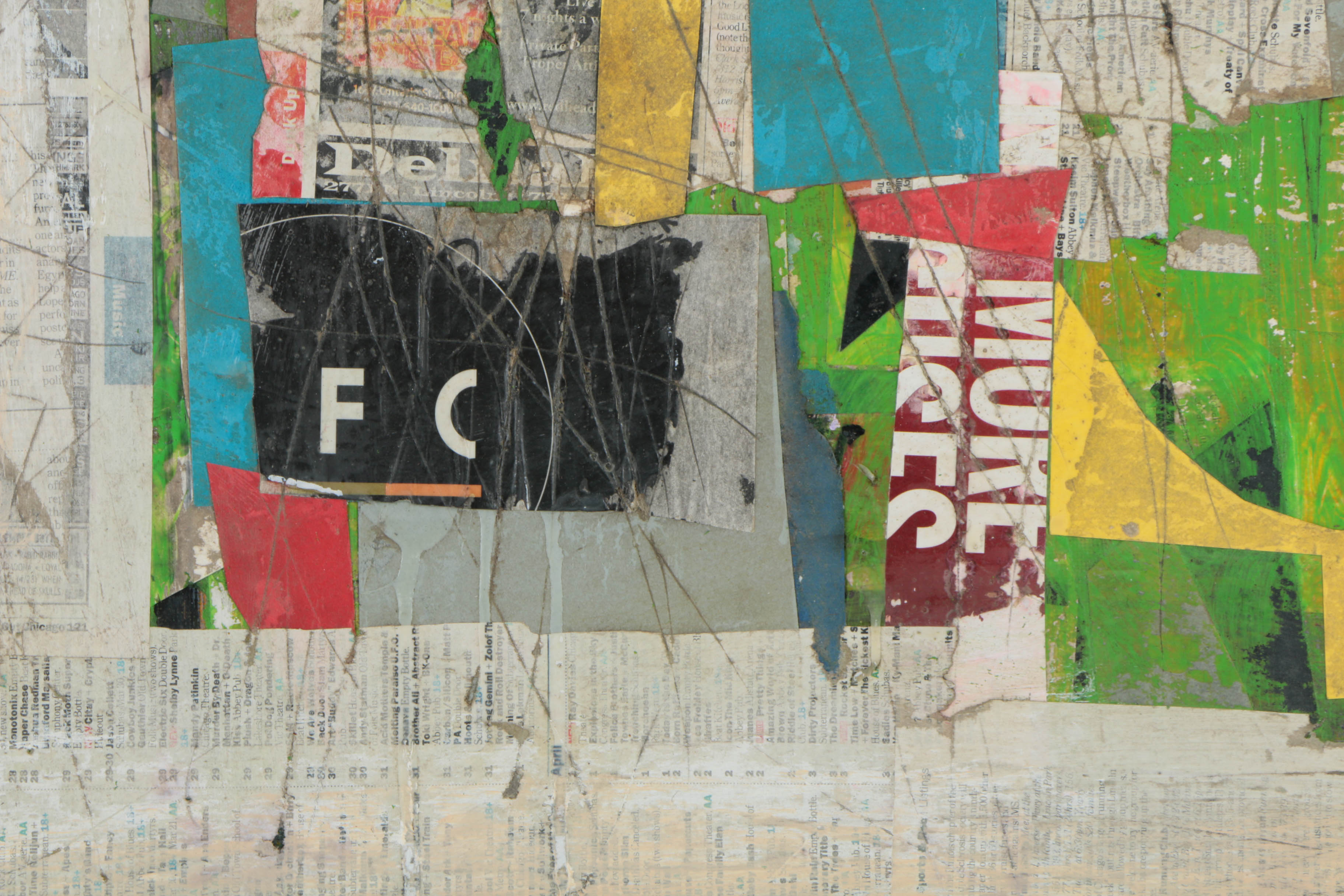 Collection of Ronald Ahlström Abstract Mixed Media Compositions on Canvas Boards