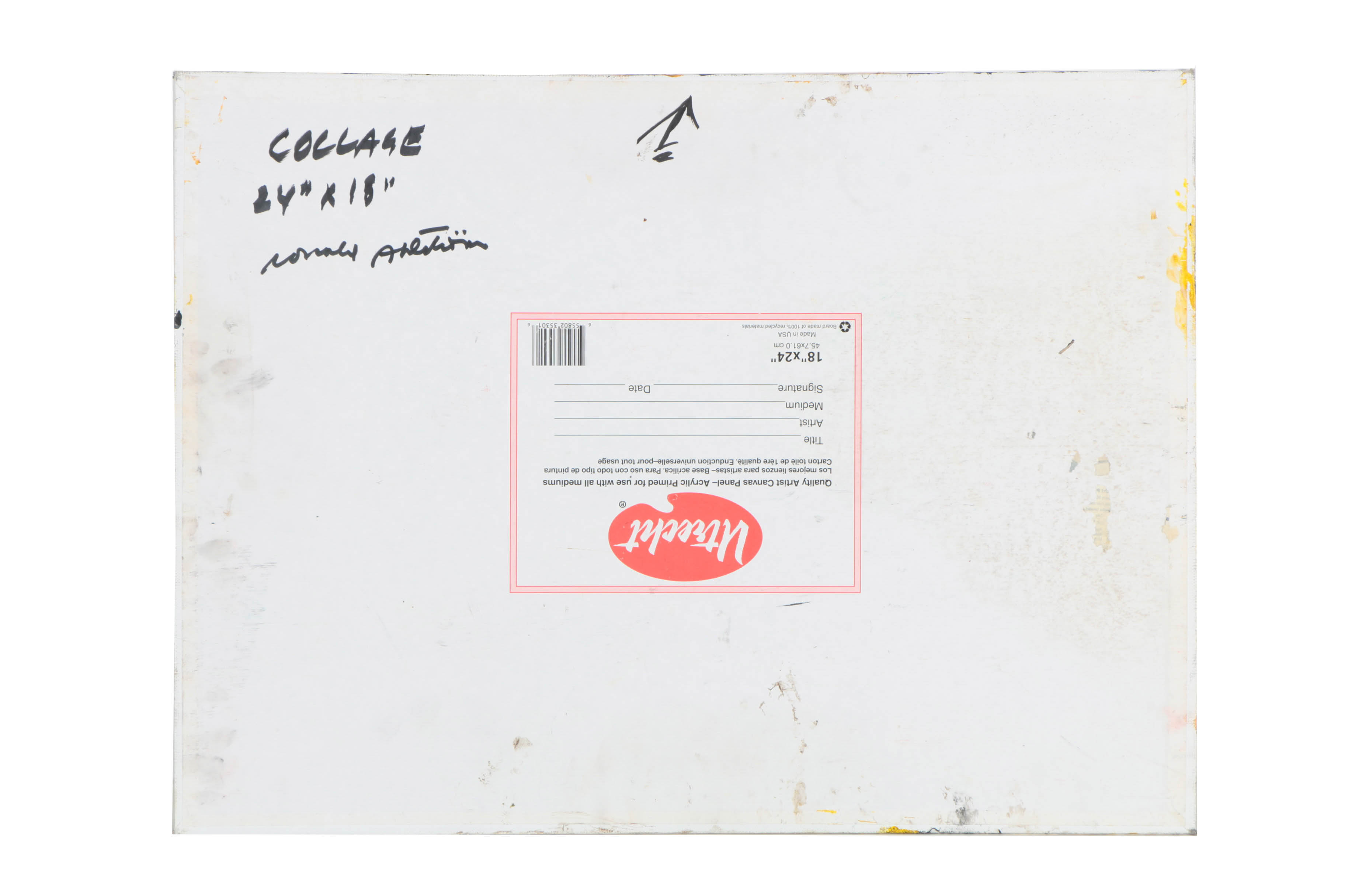 Collection of Ronald Ahlström Abstract Mixed Media Compositions on Canvas Boards