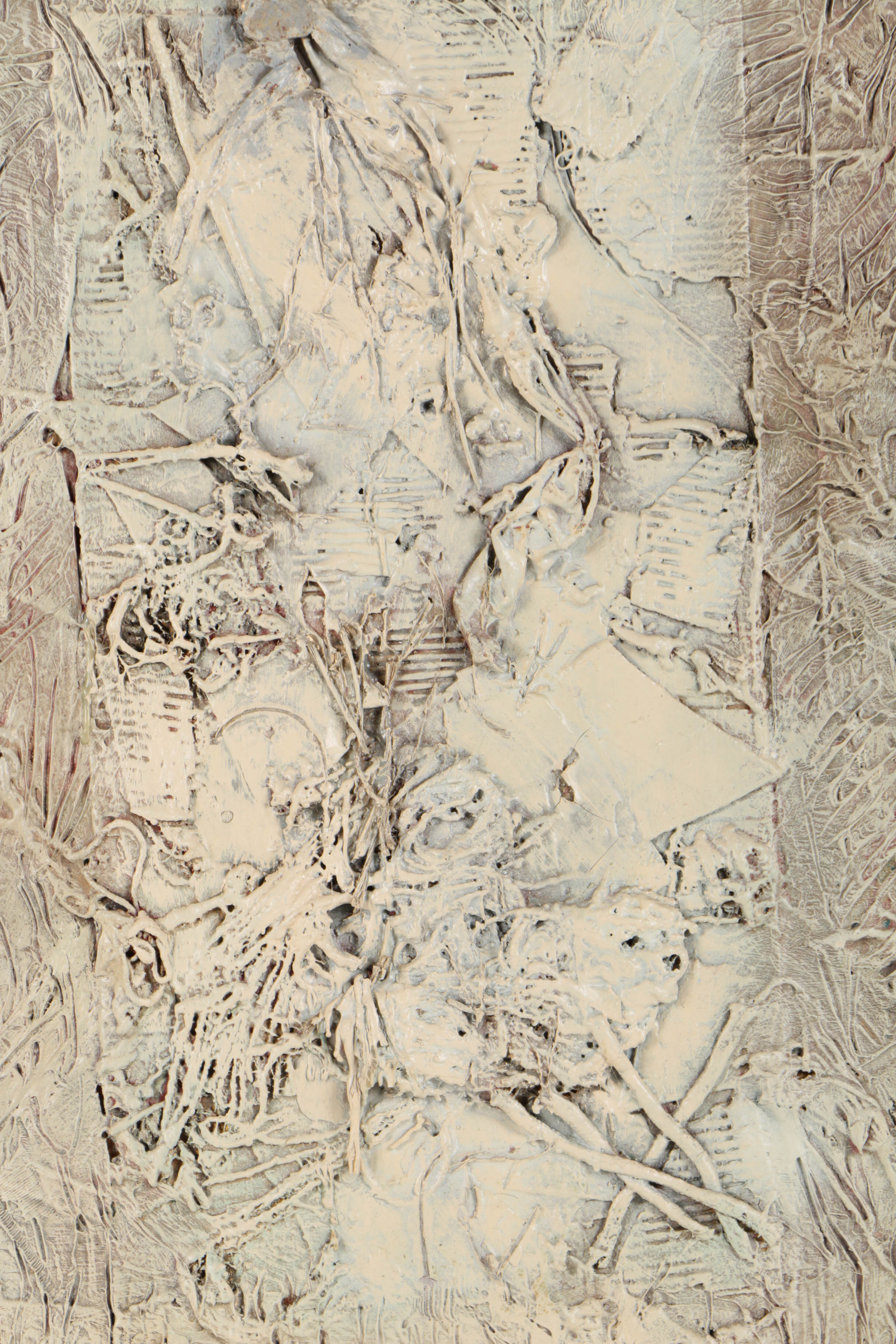 Ronald Ahlström Mixed Media Collage on Board "Untitled"