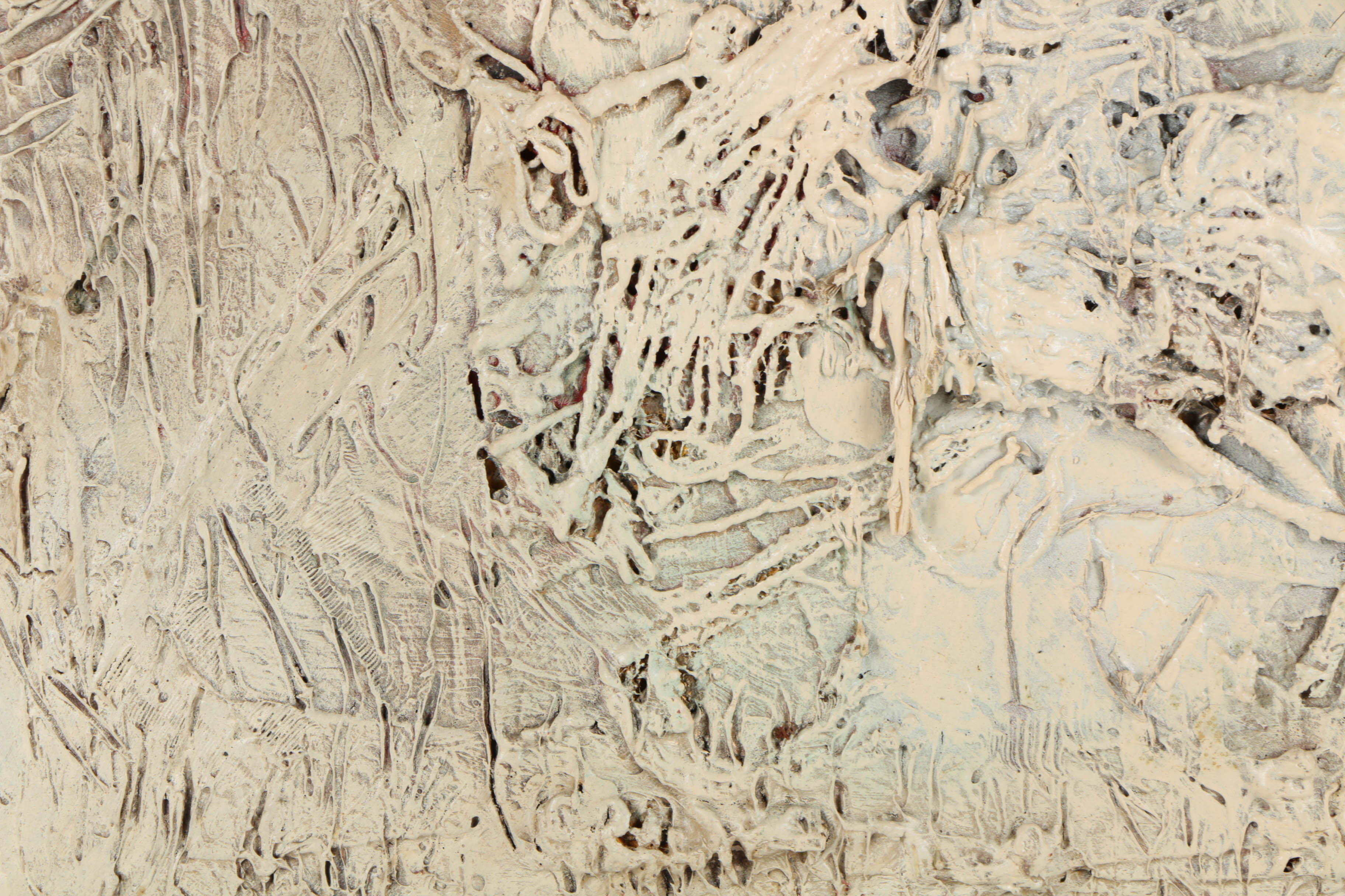 Ronald Ahlström Mixed Media Collage on Board "Untitled"