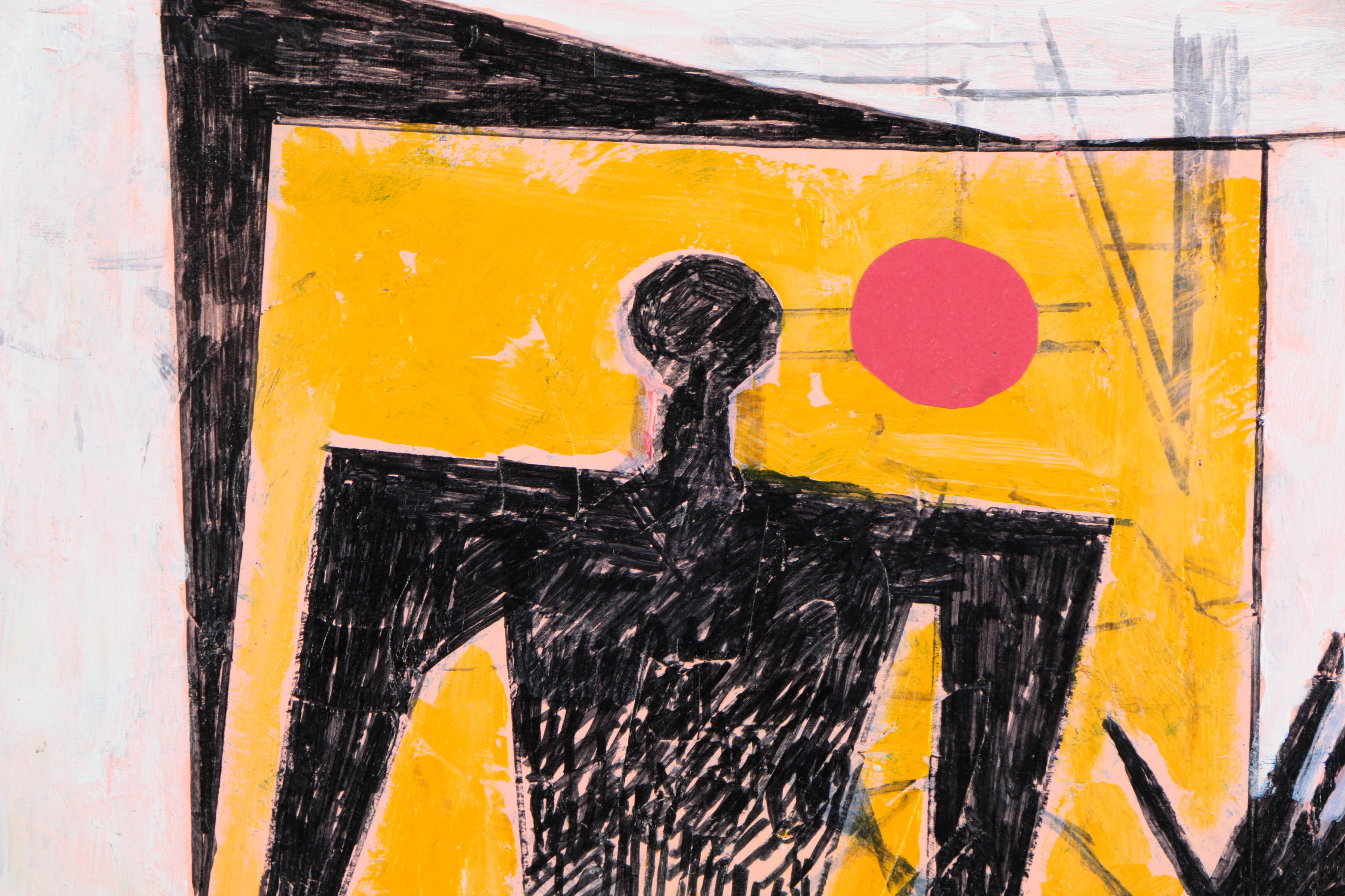 Collection of Ronald Ahlström Abstract Mixed Media Compositions on Canvas Boards