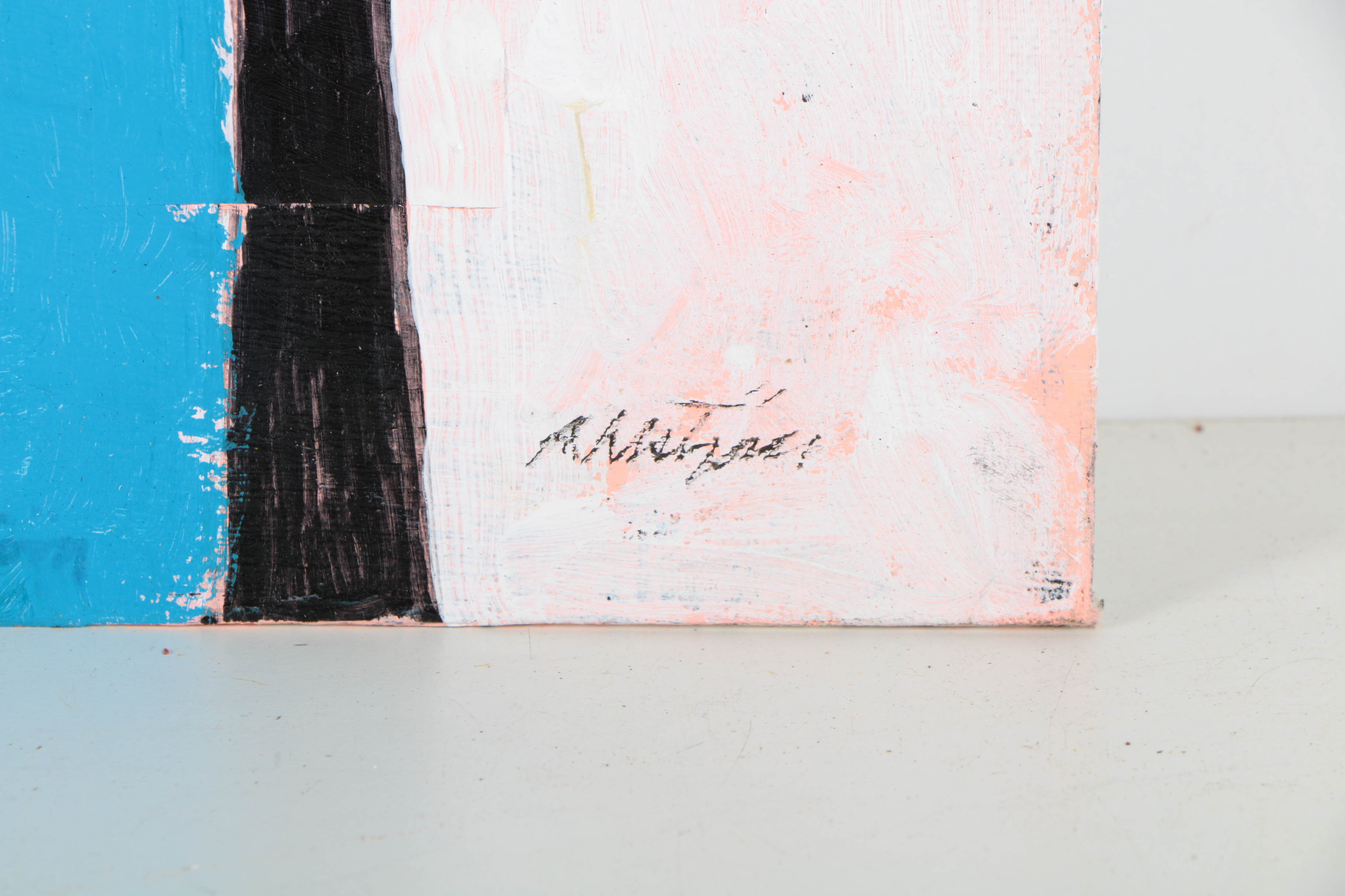 Collection of Ronald Ahlström Abstract Mixed Media Compositions on Canvas Boards