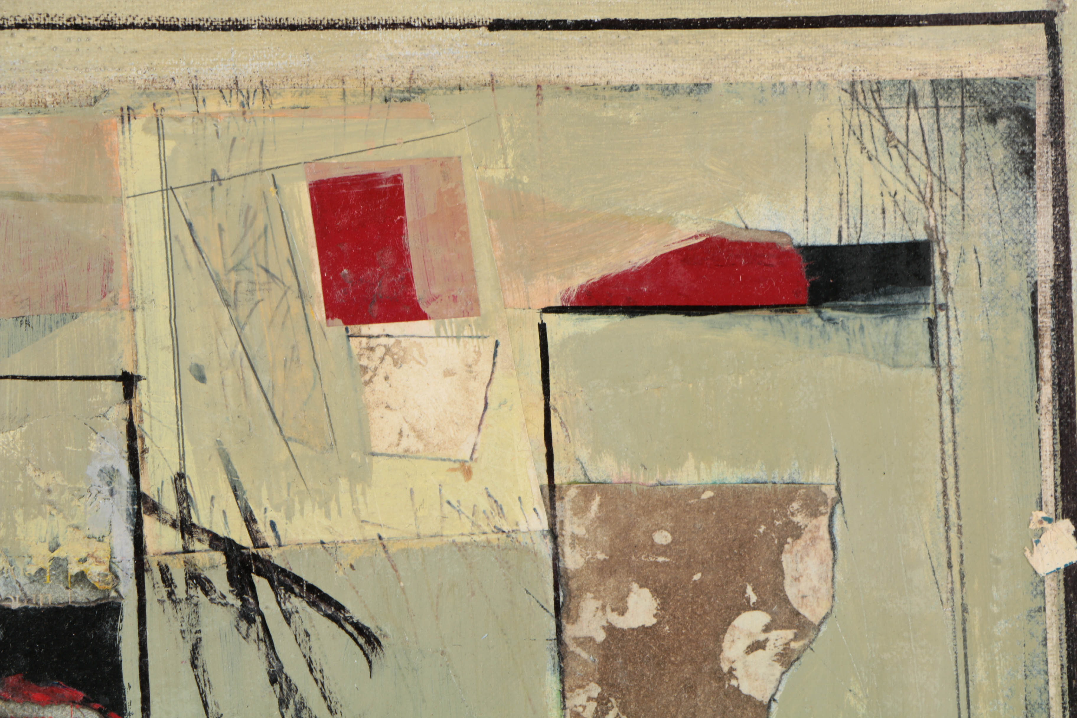 Collection of Ronald Ahlström Abstract Mixed Media Compositions on Canvas Boards