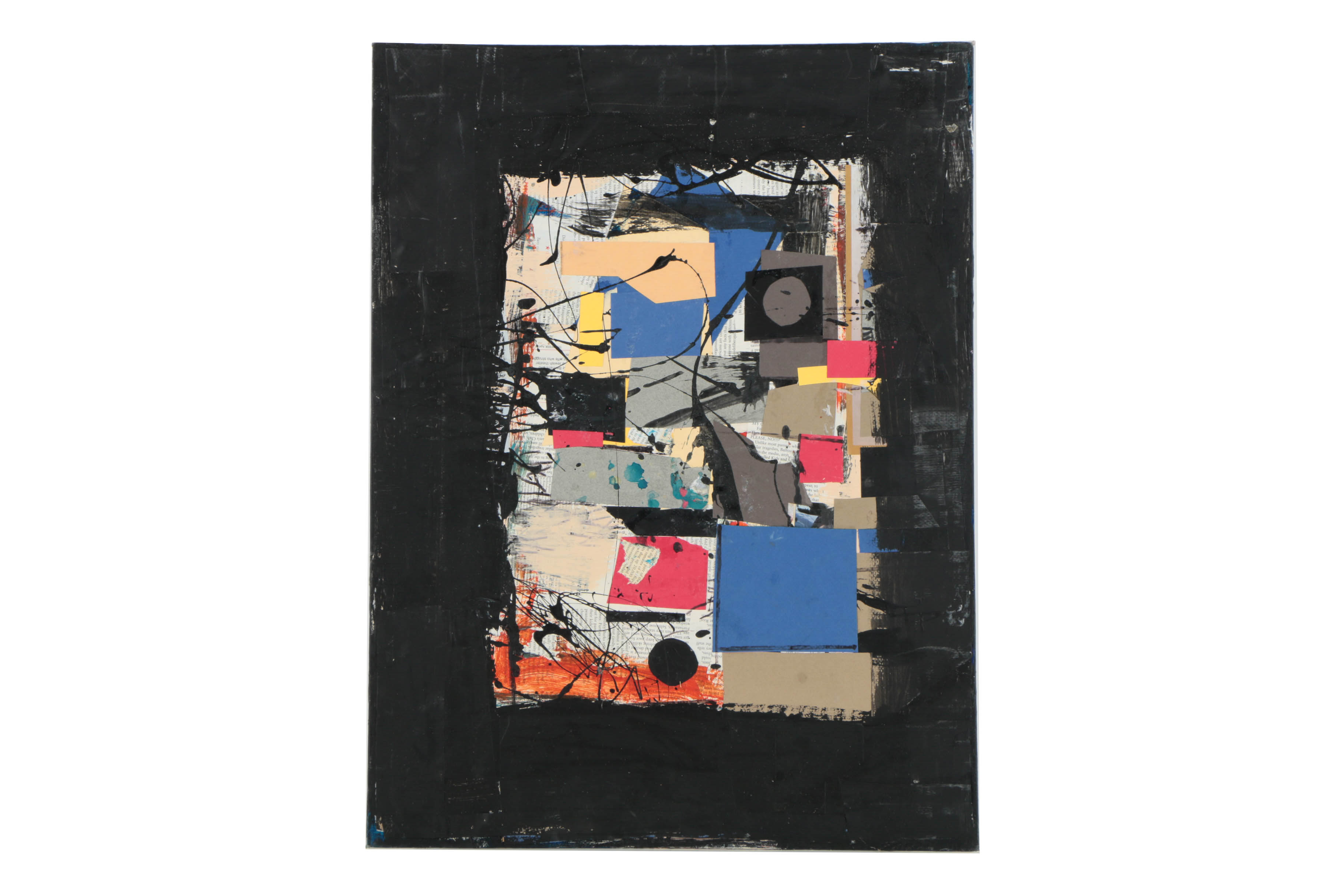 Collection of Ronald Ahlström Abstract Mixed Media Compositions on Canvas Boards