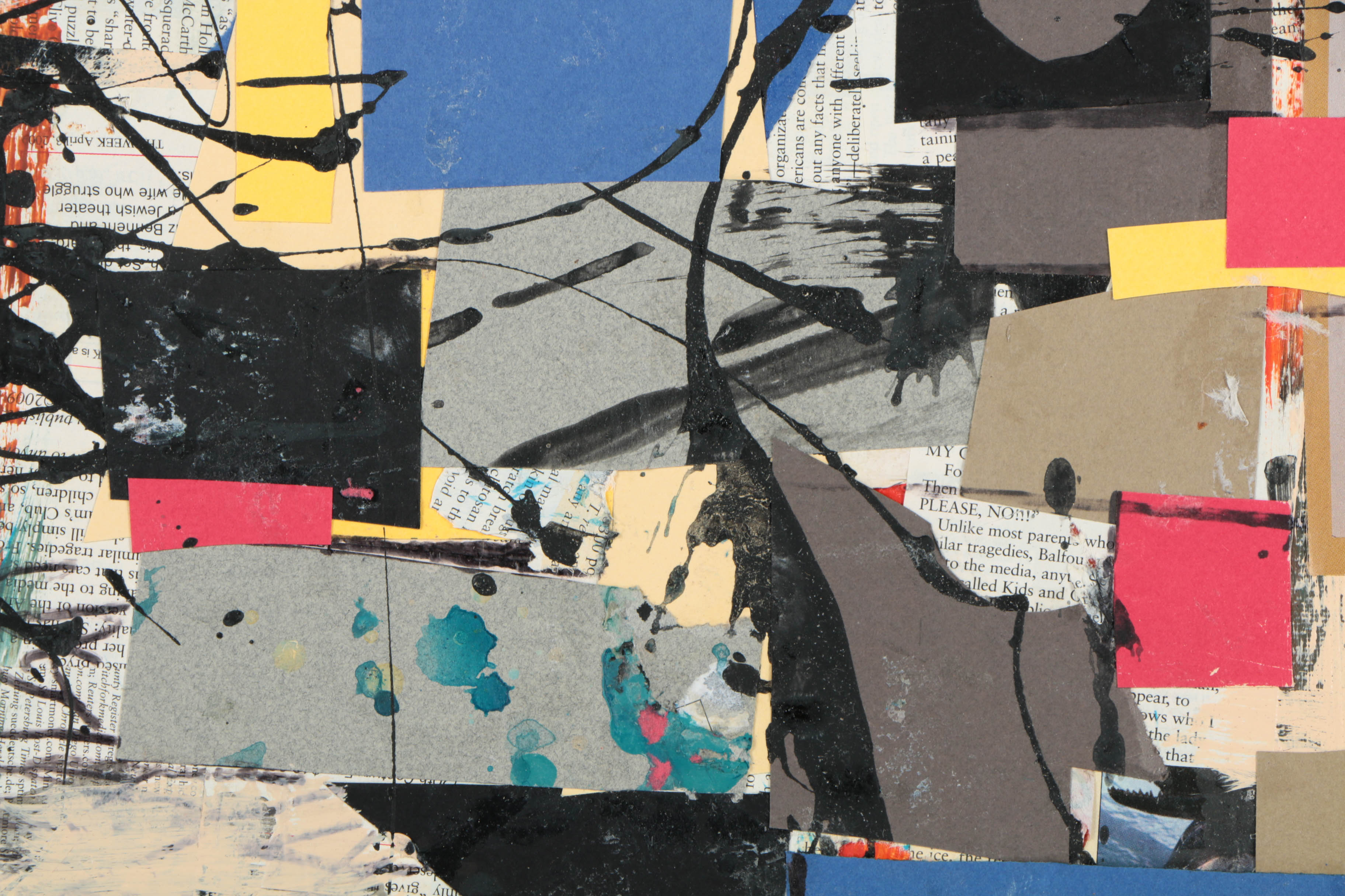 Collection of Ronald Ahlström Abstract Mixed Media Compositions on Canvas Boards