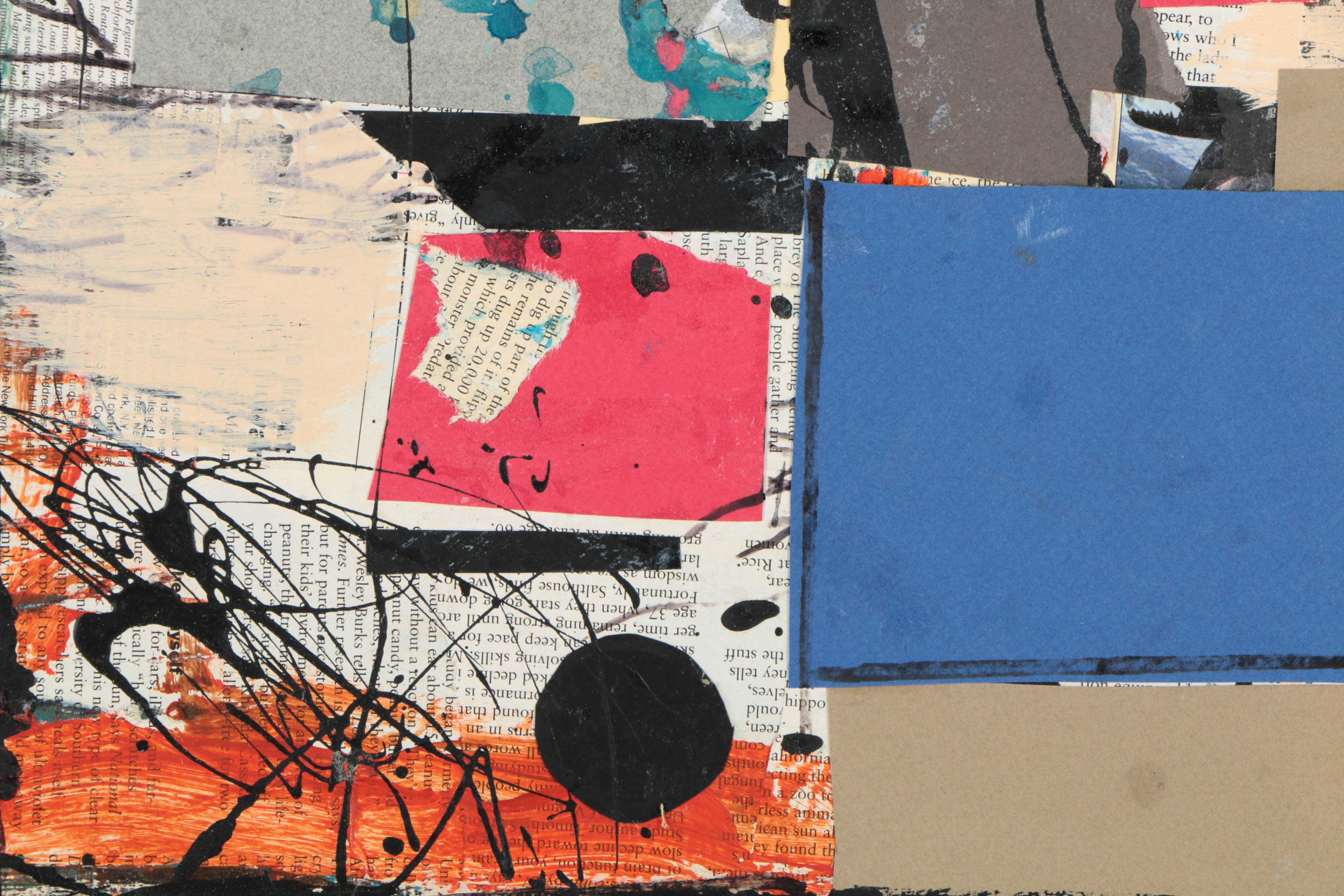 Collection of Ronald Ahlström Abstract Mixed Media Compositions on Canvas Boards