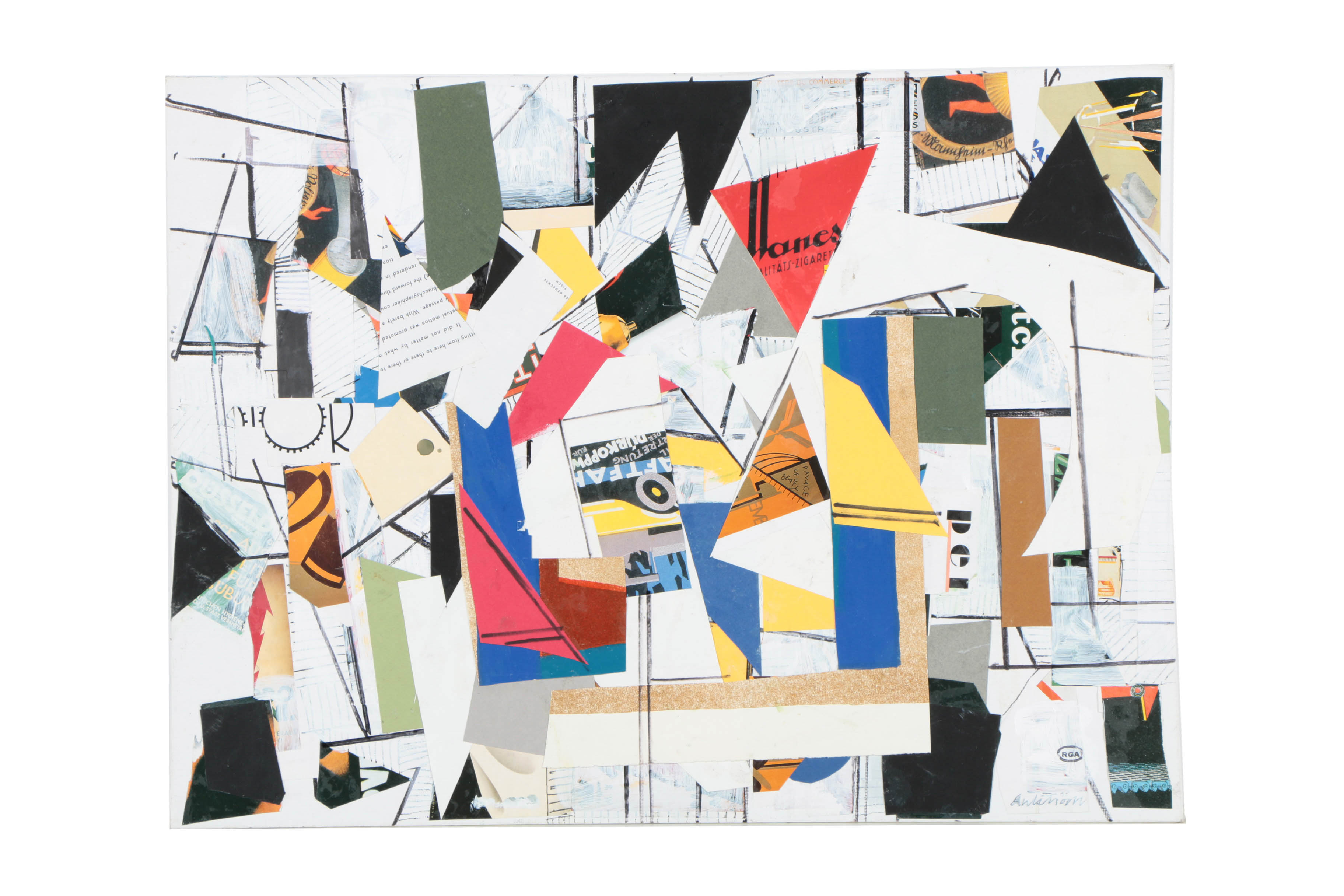 Collection of Ronald Ahlström Abstract Compositions on Canvas Boards
