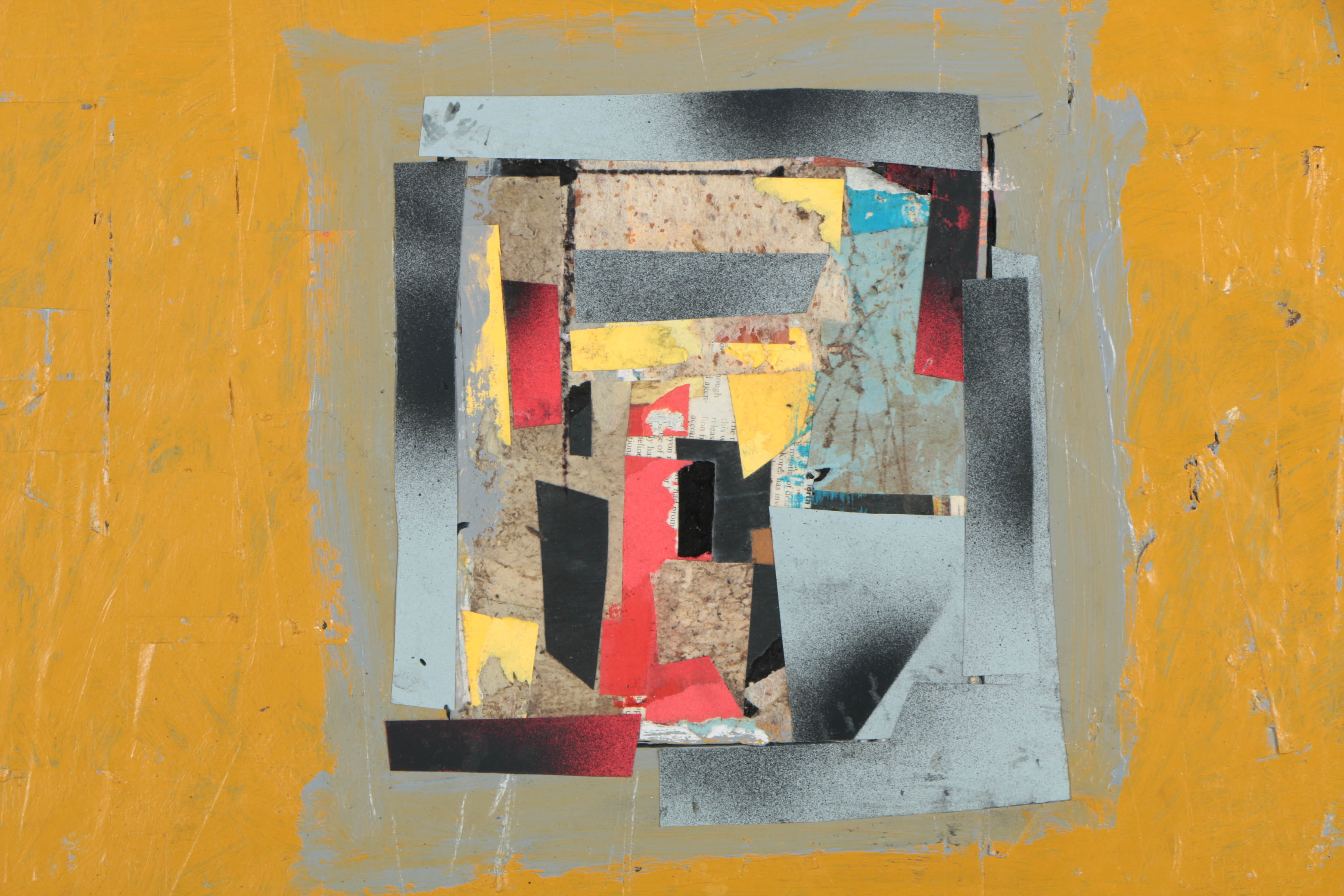 Assortment of Ronald Ahlström Abstract Compositions on Canvas Boards